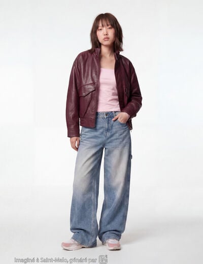 Jean Max loose taille standard denim bleach