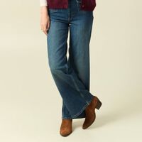 Pantalon Flare Joelle vert sapin : Jeans & Pantalons Femme : Le Temps des Cerises