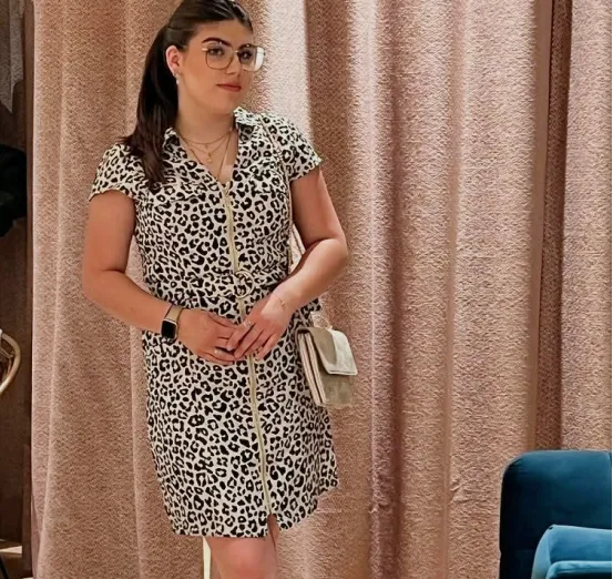 Robe droite zippée sable
