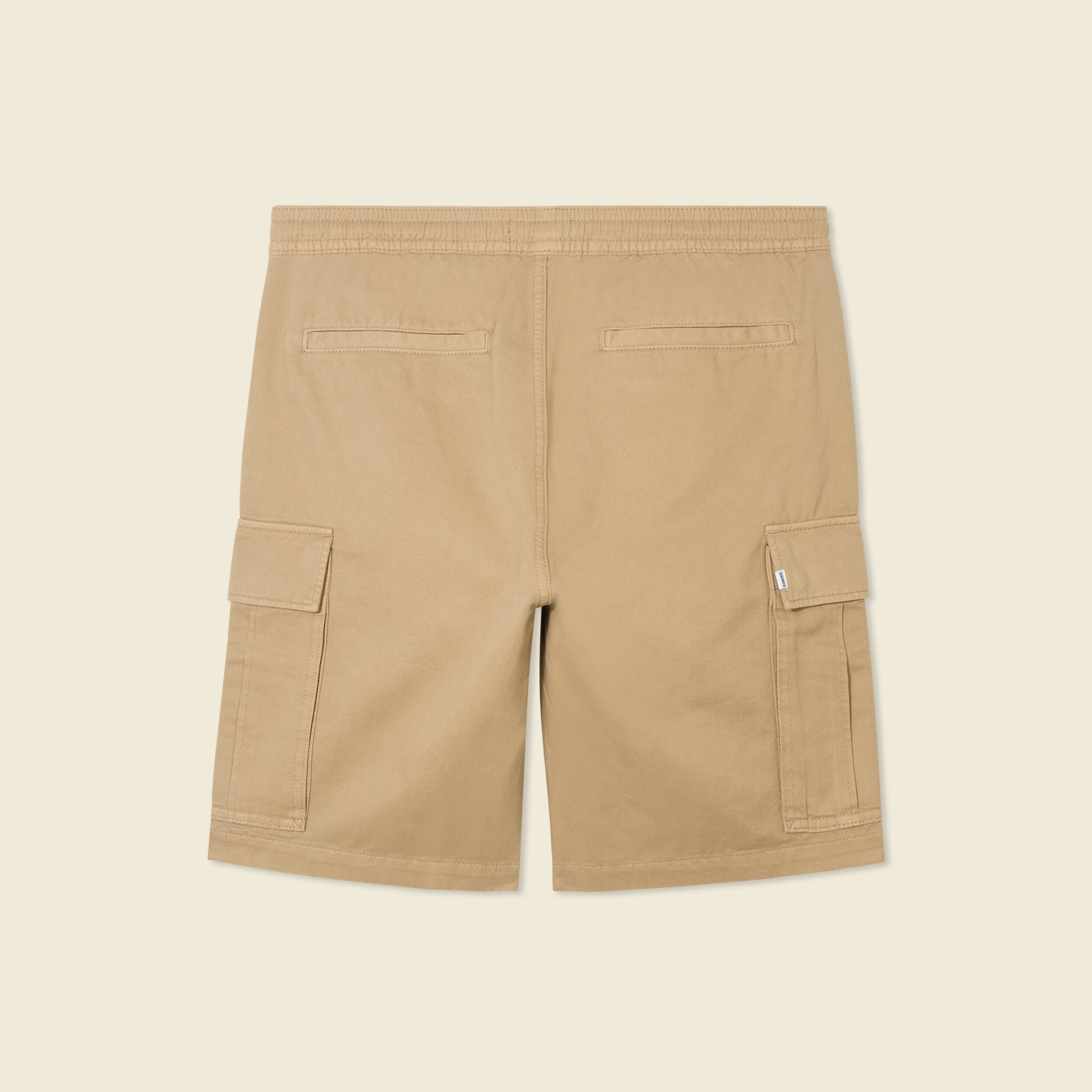 Bermuda droit cargo taupe homme