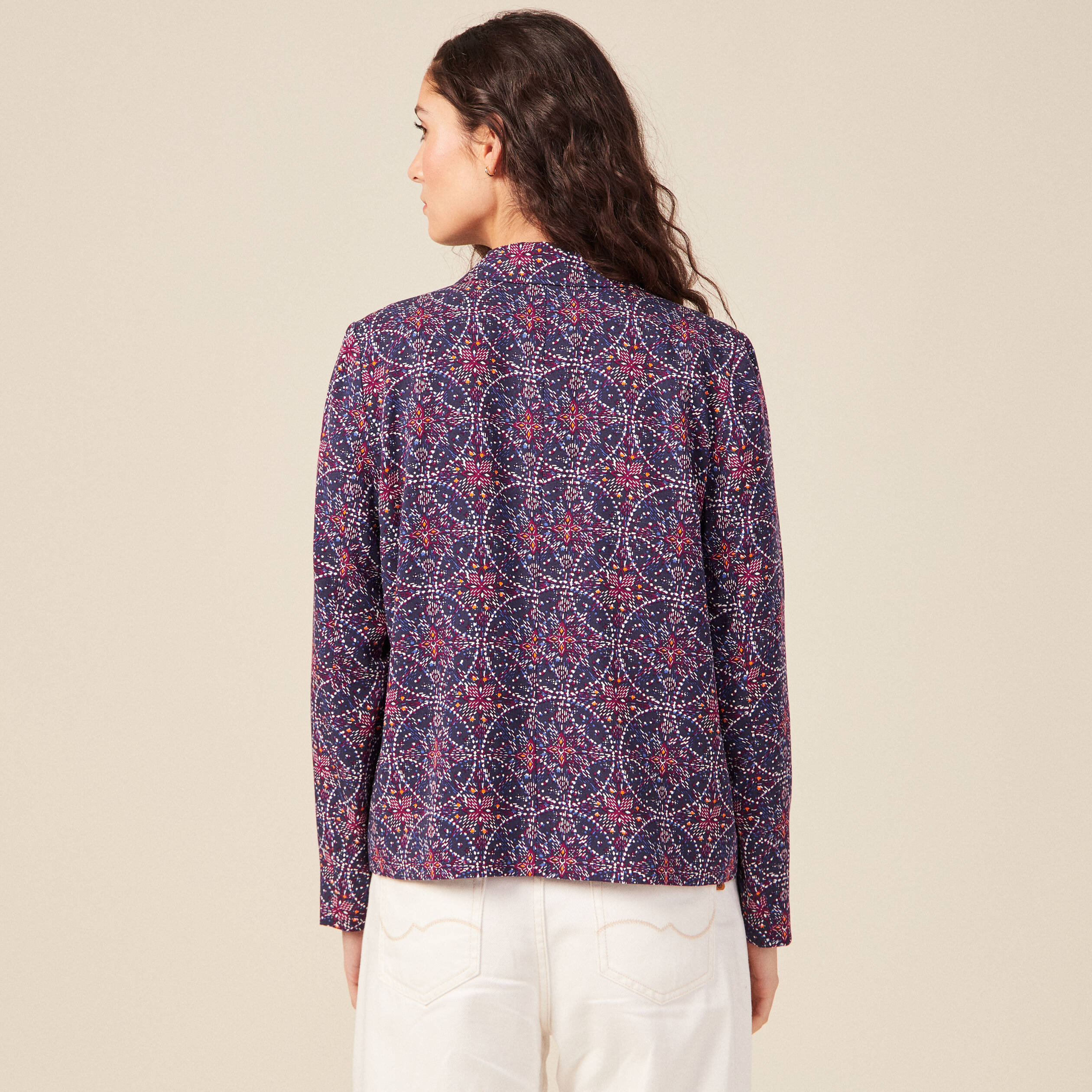 veste esprit blazer droite bleu marine femme Veste esprit blazer droite bleu marine femme