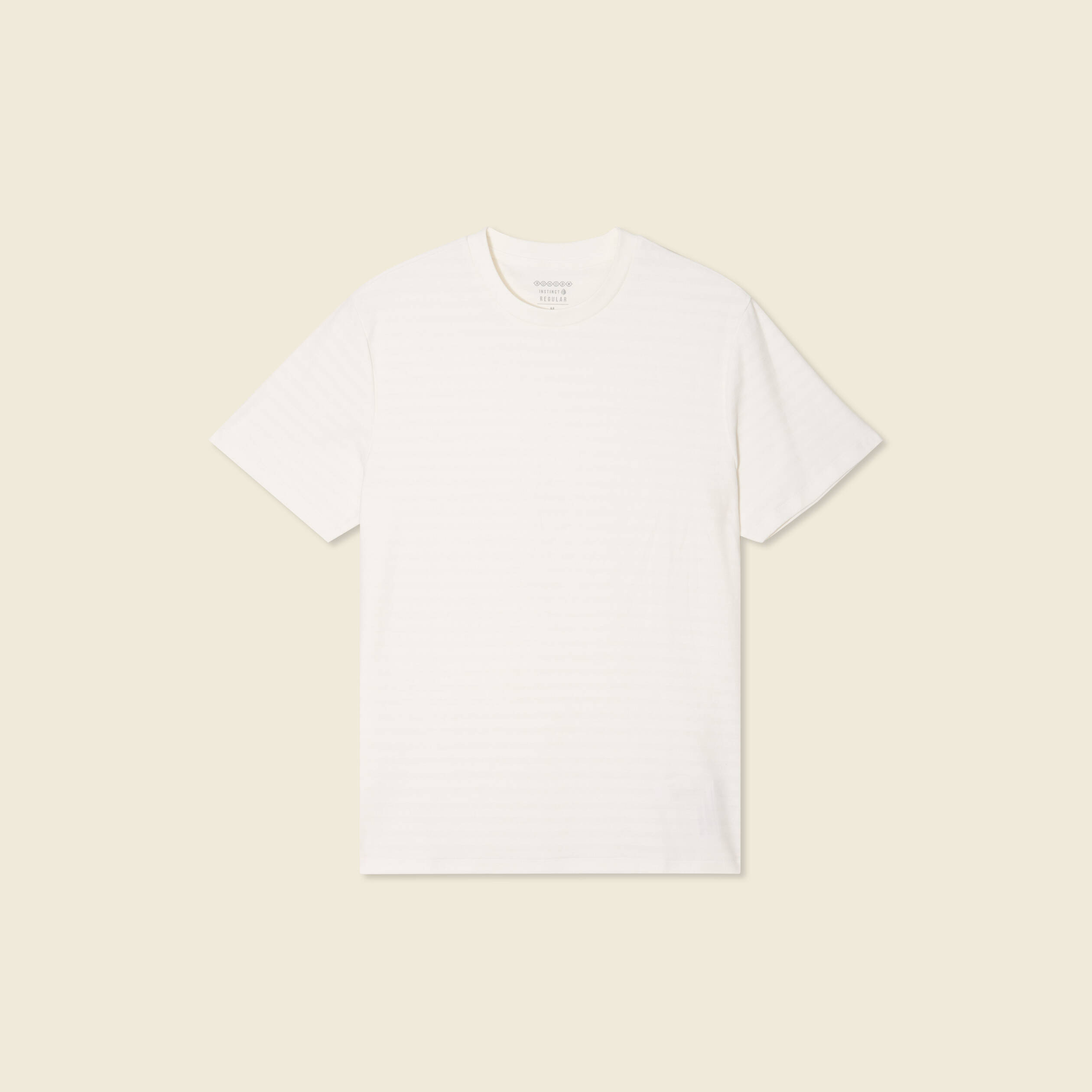 T-shirt manches courtes ecru homme