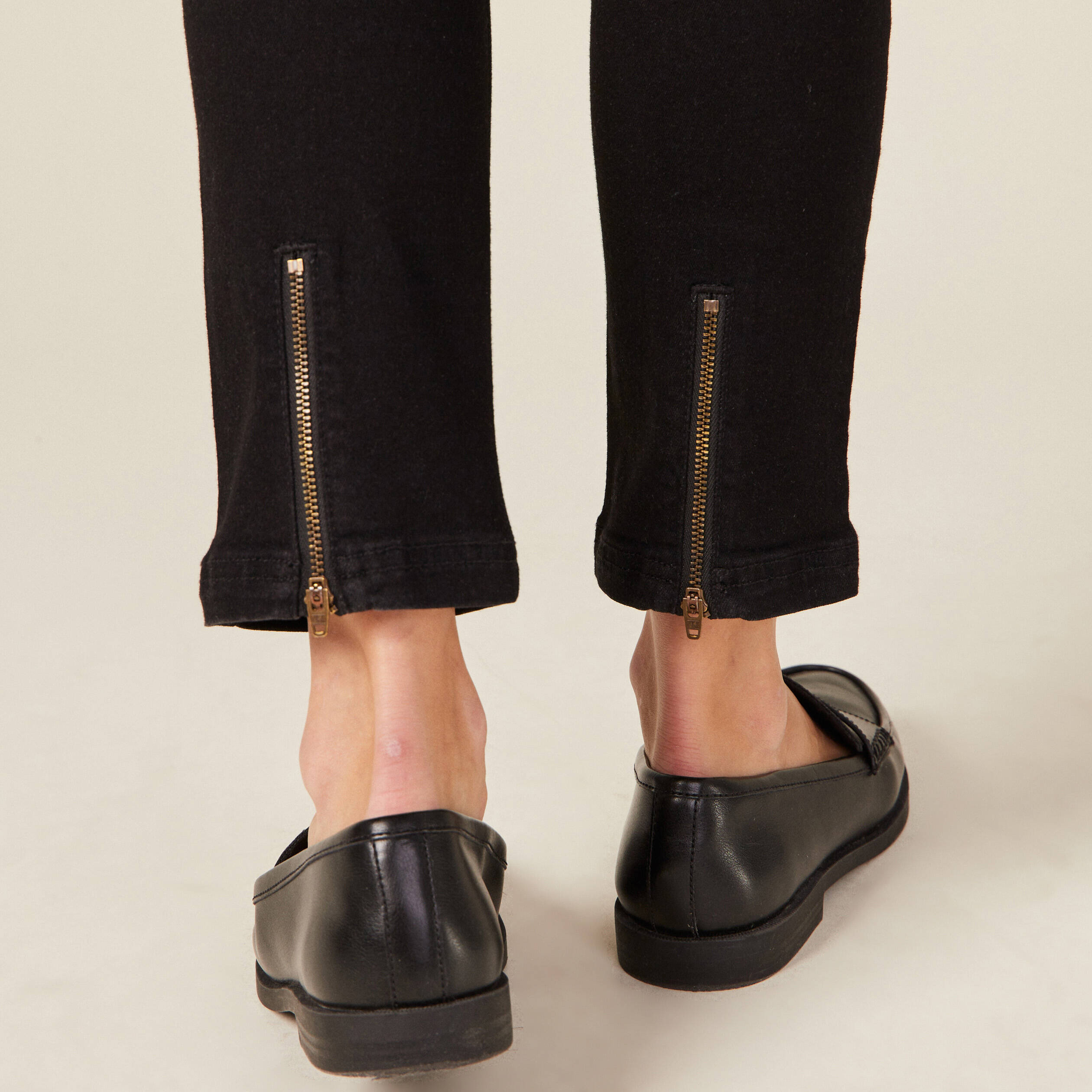 Jeans slim éco-responsable denim noir femme