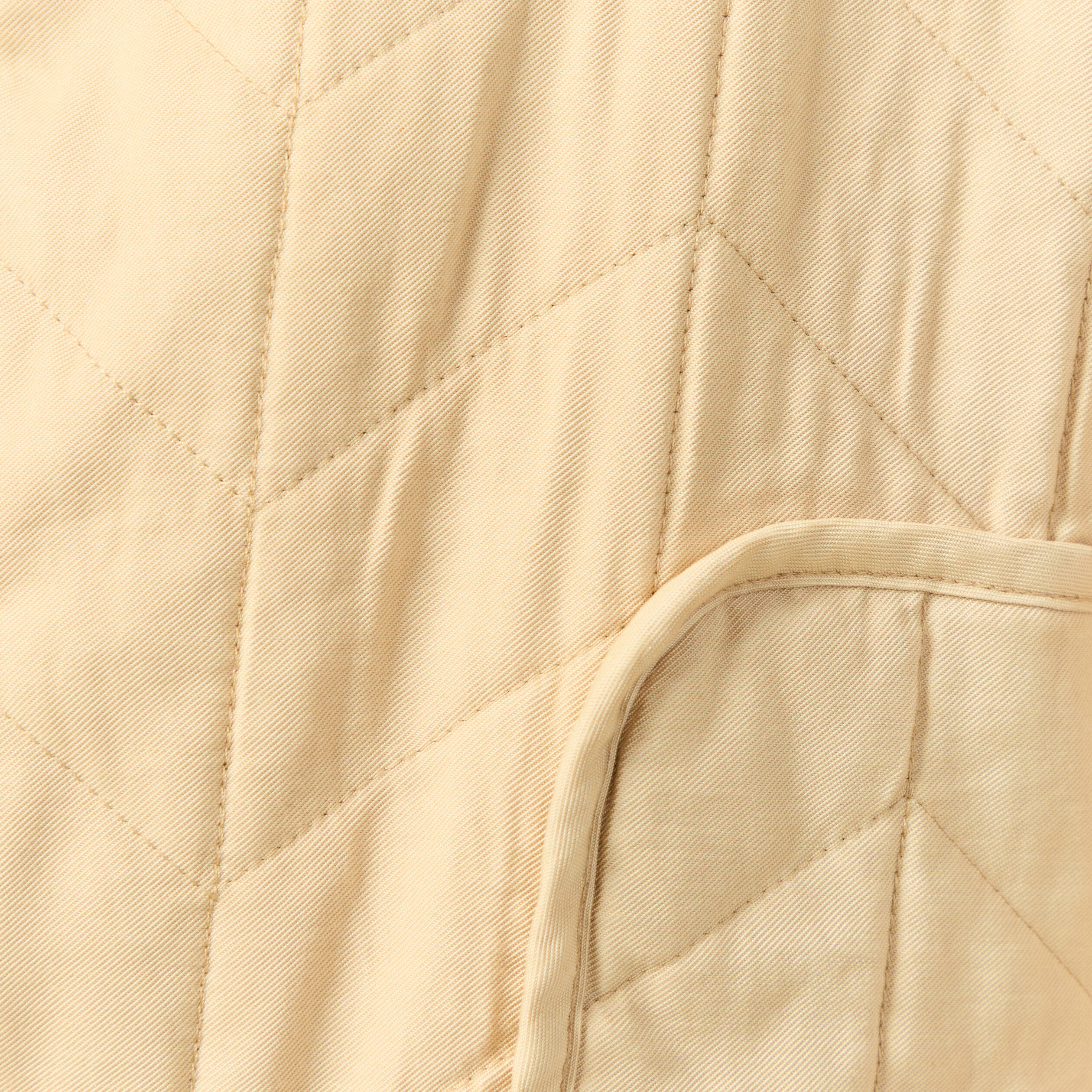 Doudoune droite courte manches longues beige femme