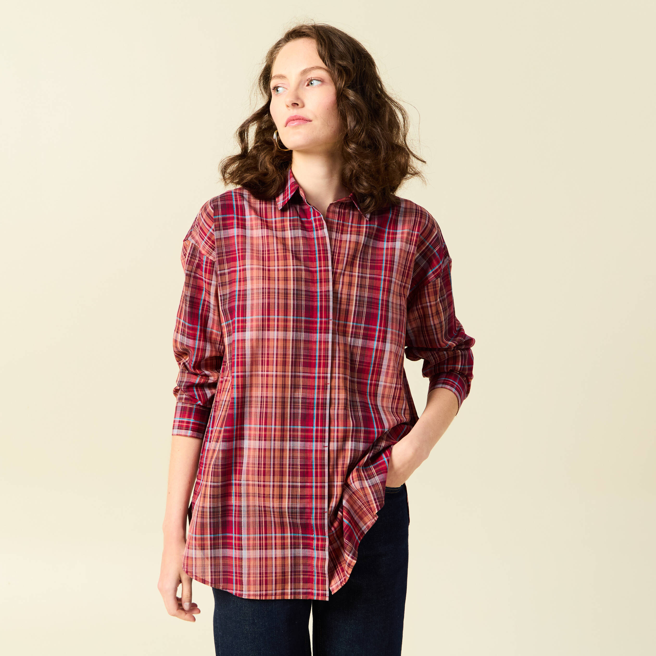blouse manches longues prune femme Blouse manches longues prune femme