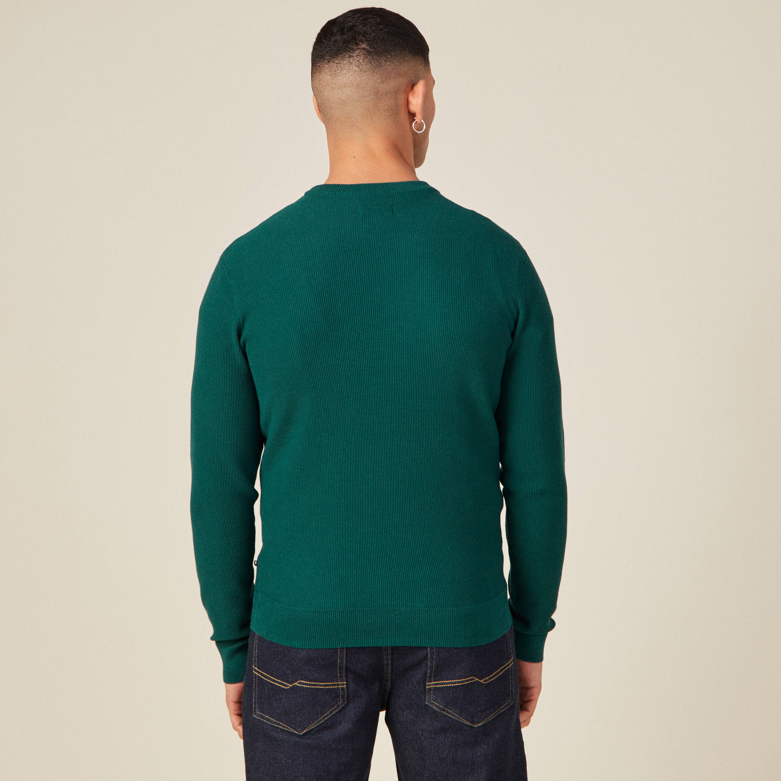 pull eco responsable vert canard homme Pull éco-responsable vert canard homme