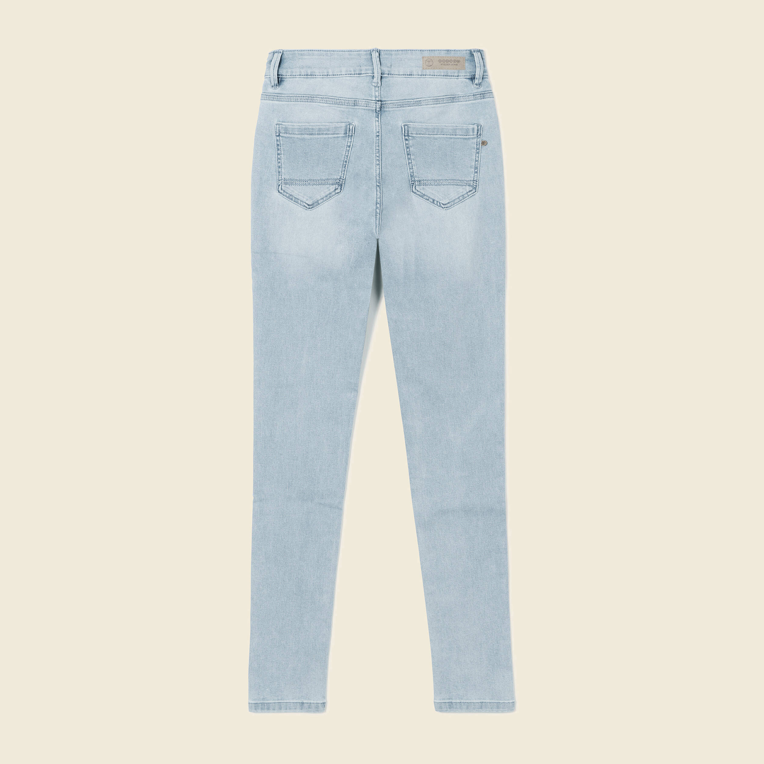 Jeans jegging denim bleach femme