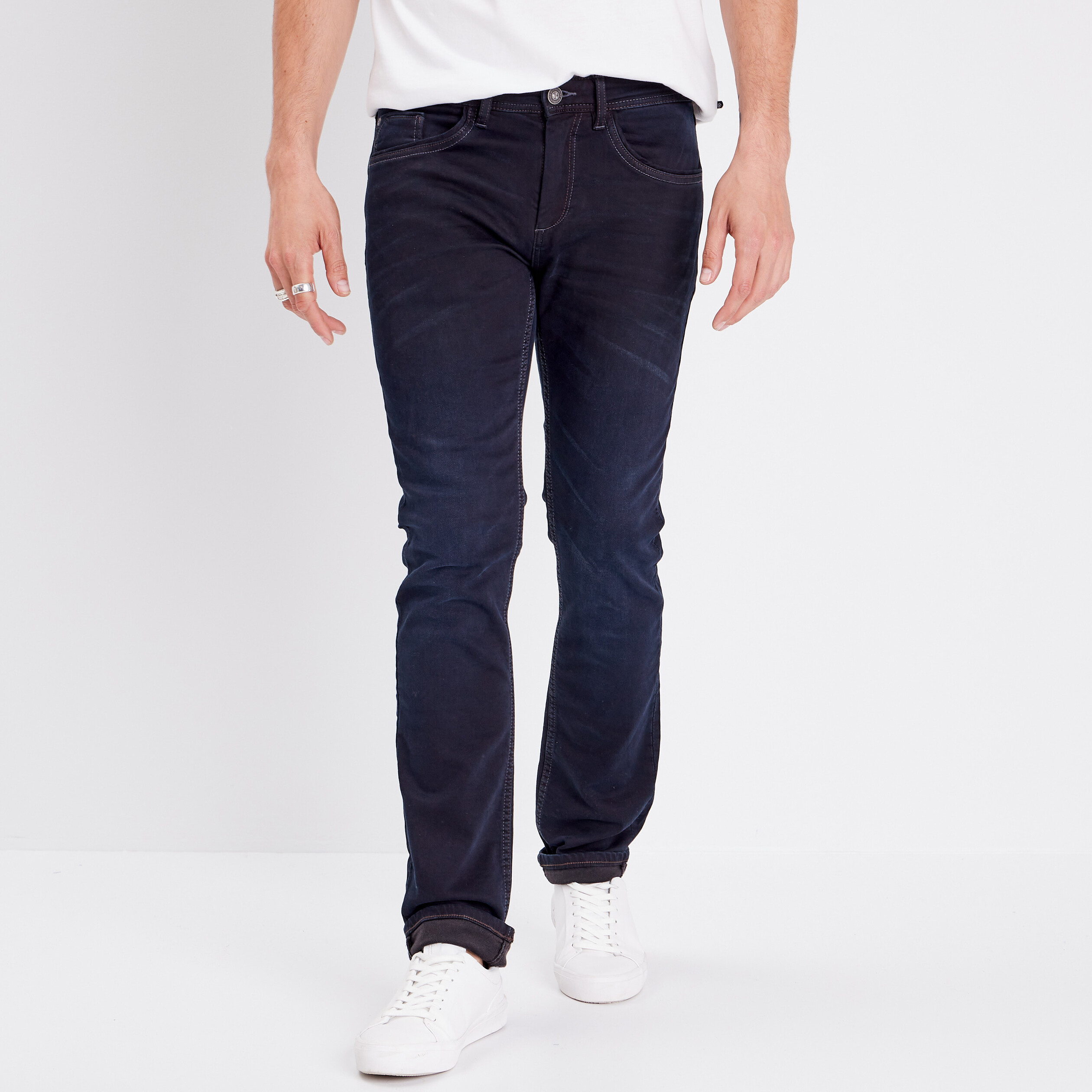 Jeans straight ultra stretch denim brut clean homme
