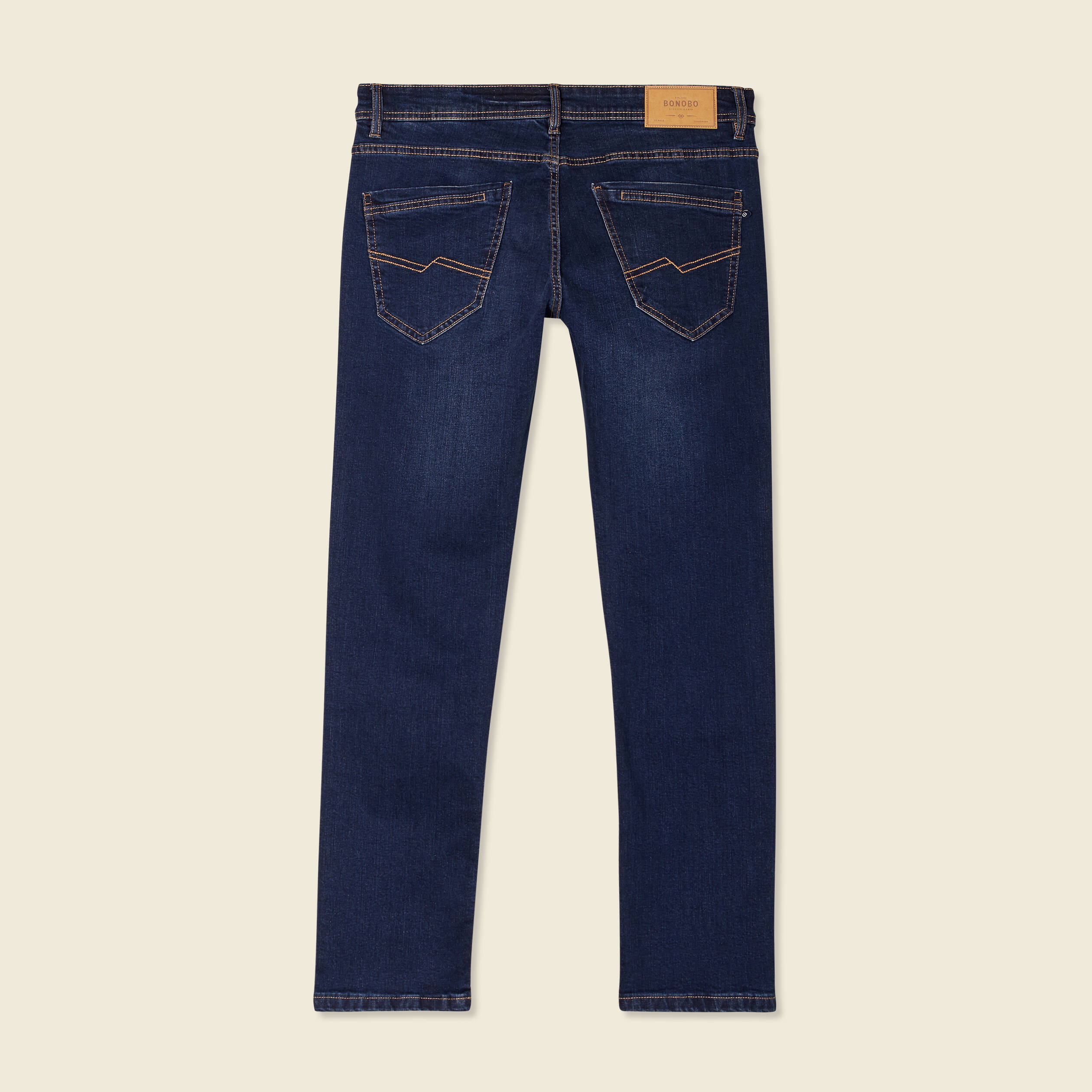 Jeans slim éco-responsable denim brut homme