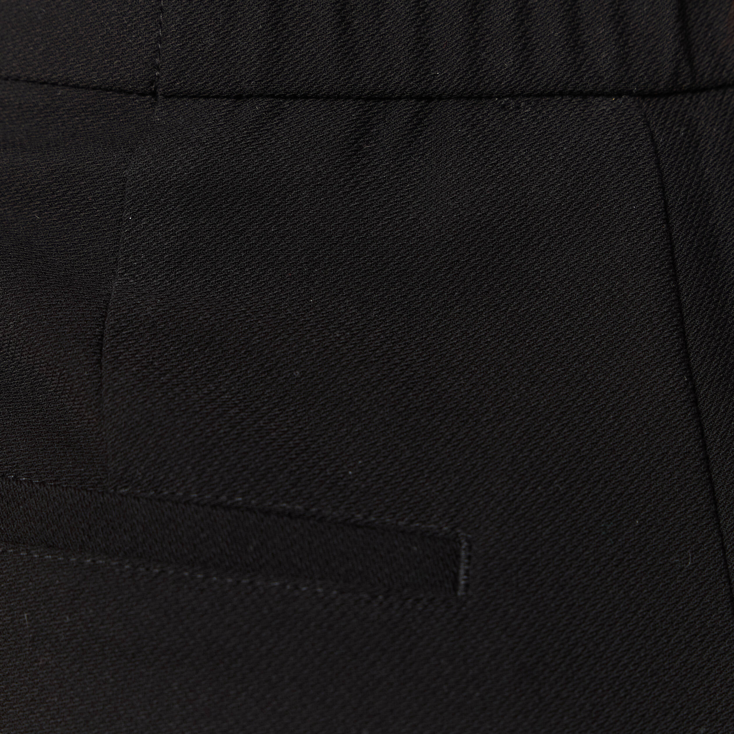 Pantalon large taille haute noir femme