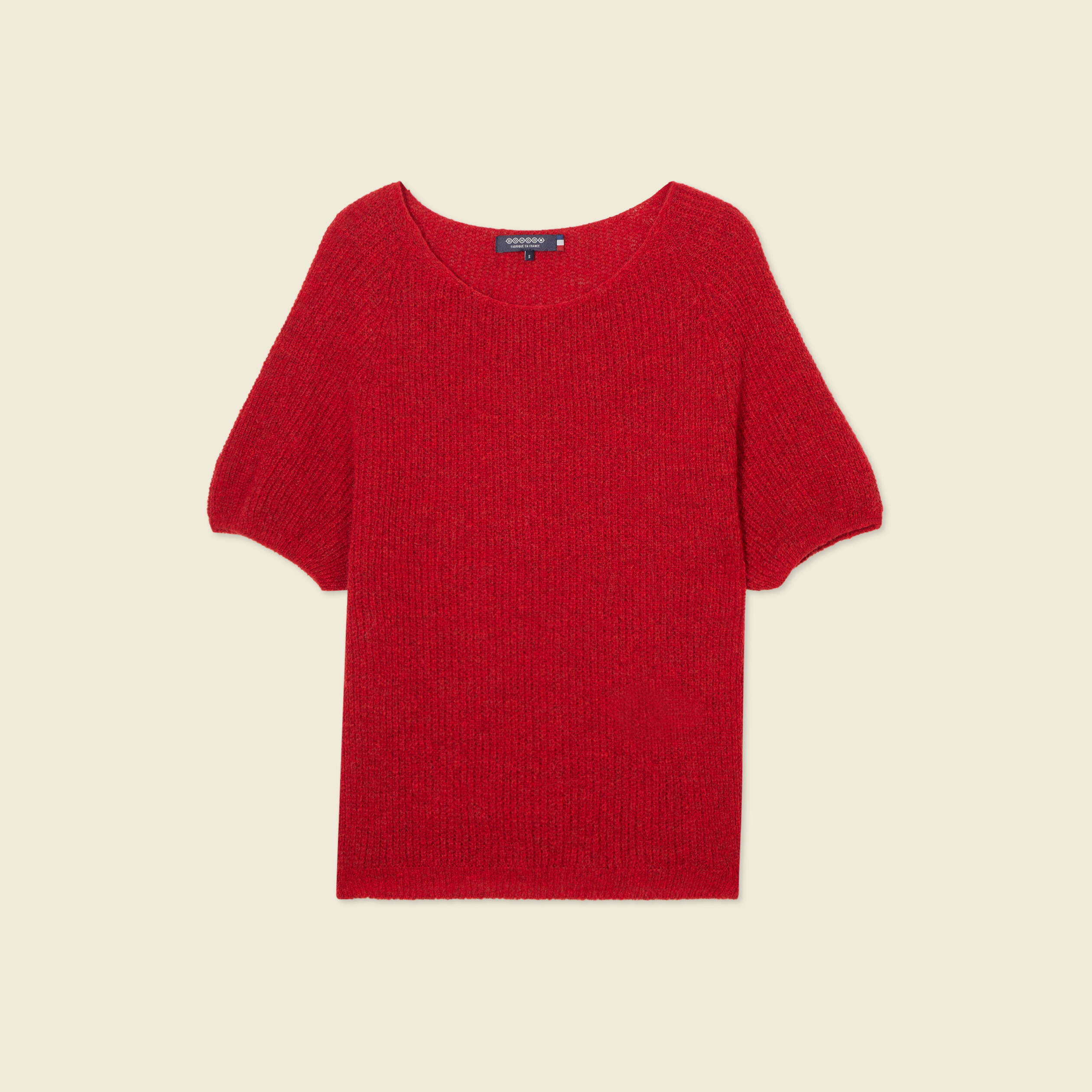 pull manches courtes rose framboise femme Pull manches courtes rose framboise femme