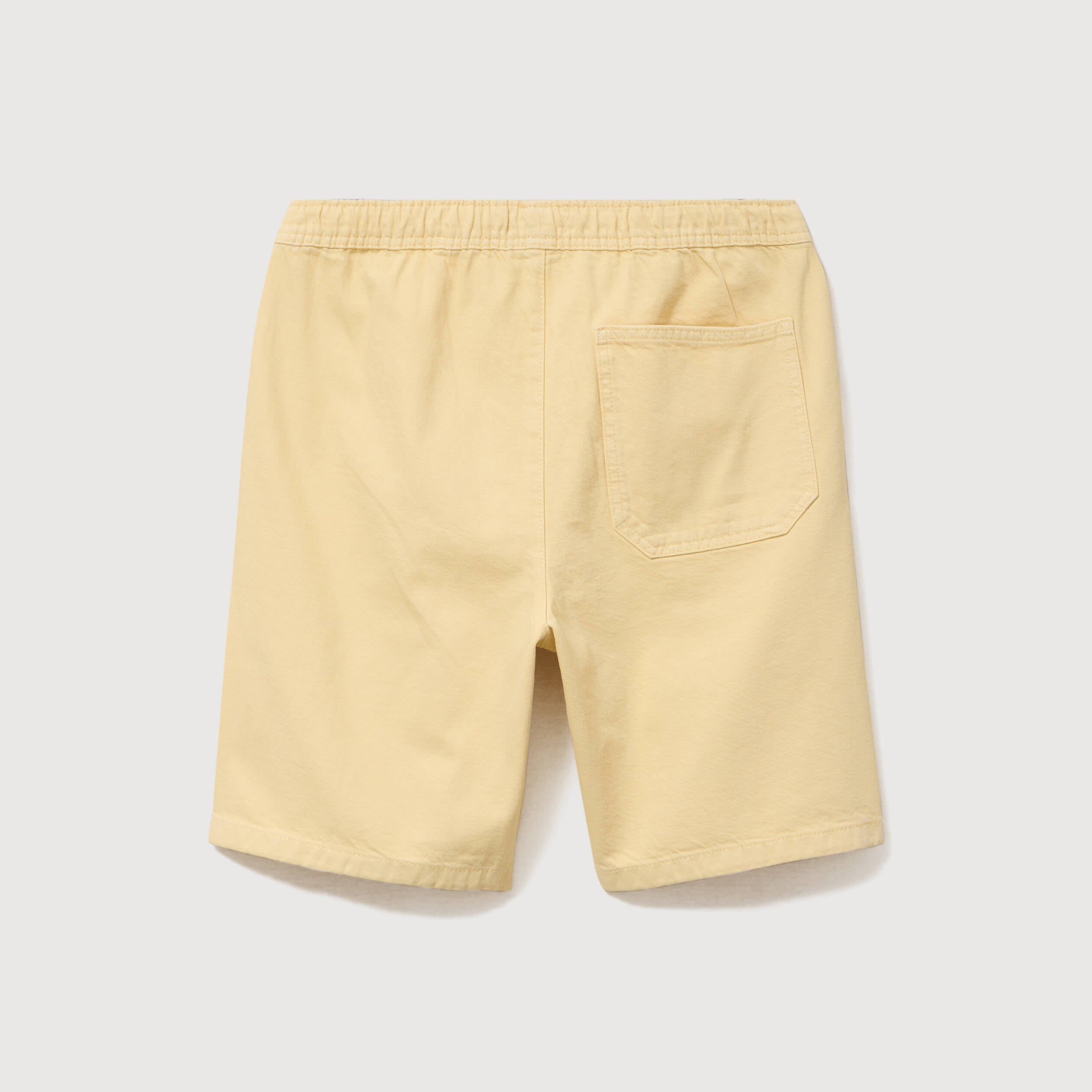 Bermuda en coton jaune clair homme