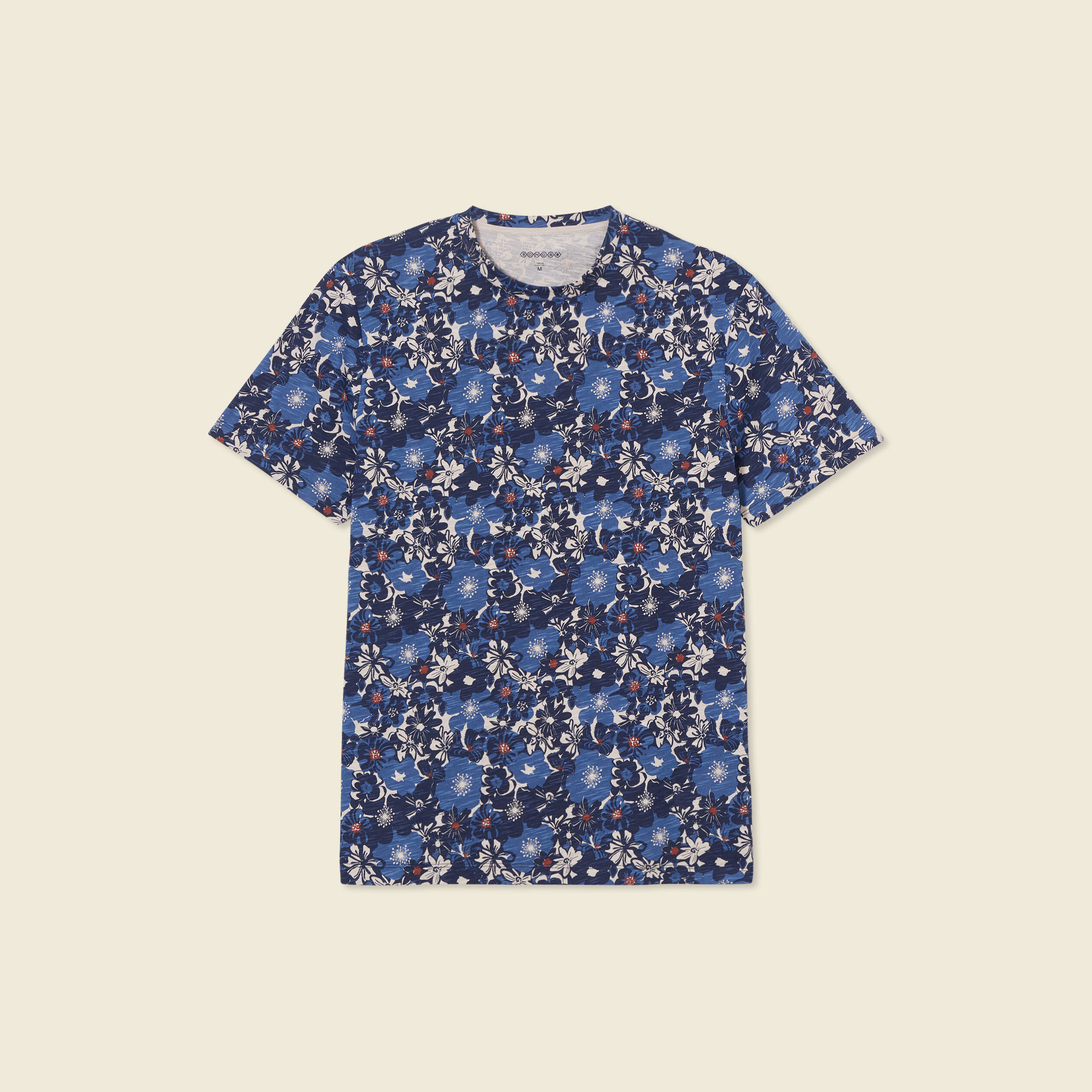 T-shirt manches courtes bleu foncé homme