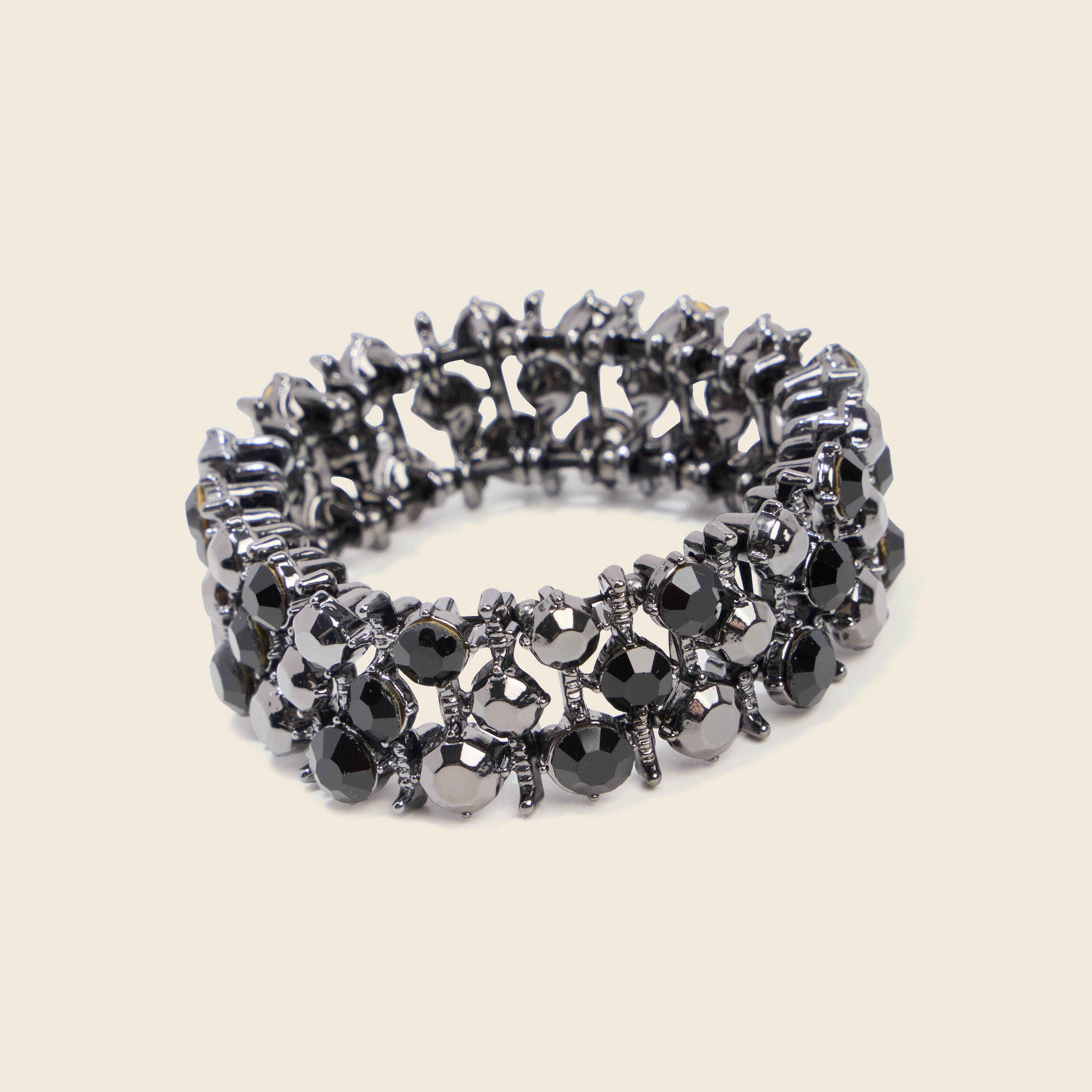 Bracelet Avec De Grosses Strass - Occasion, état D'usage (voir Photos)