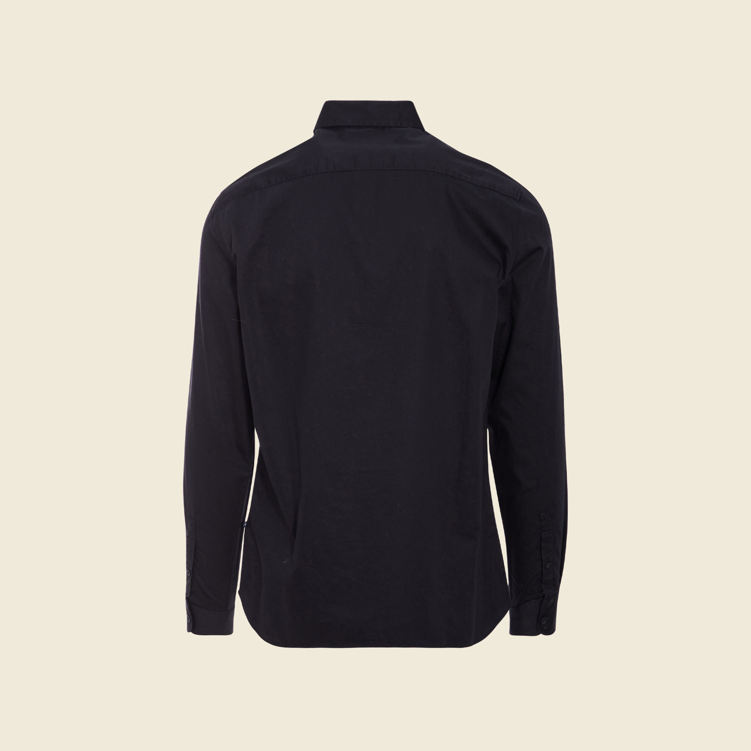 Chemise manches longues noir homme