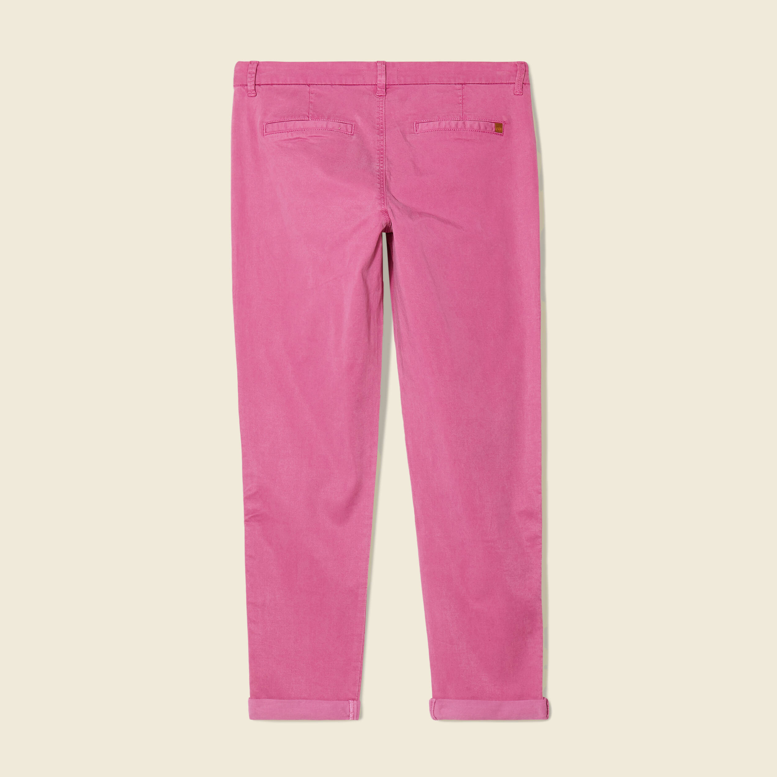 Pantalon chino Instinct rose framboise femme
