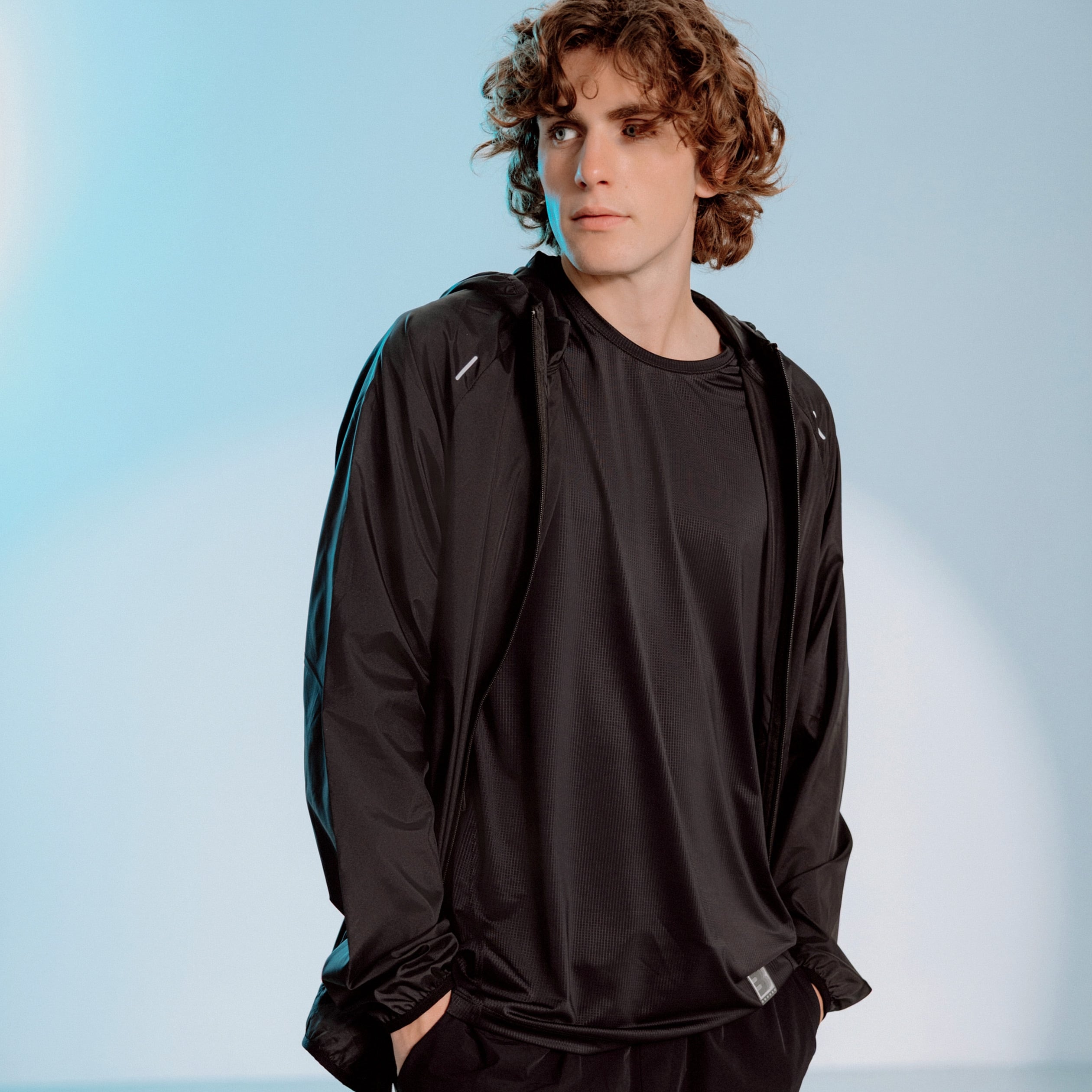T-shirt col rond manches courtes noir homme