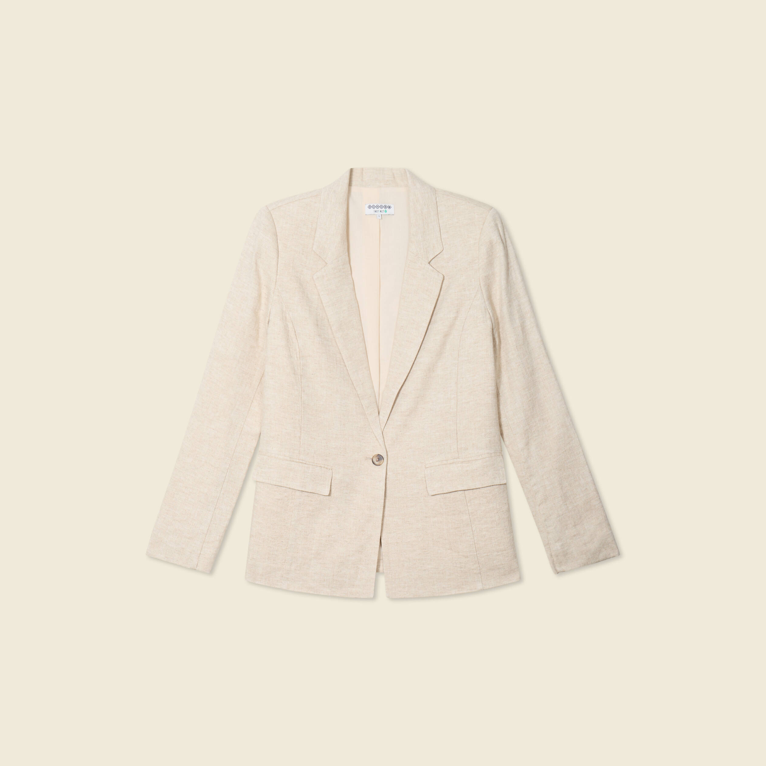 Veste esprit blazer sable femme