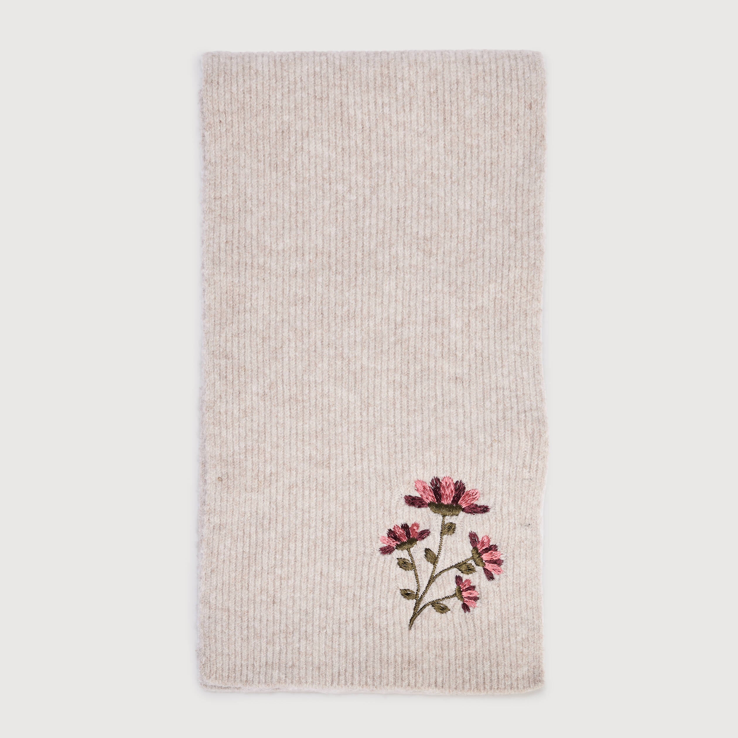 &Eacute;charpe brod&eacute;e 180x23 cm beige femme