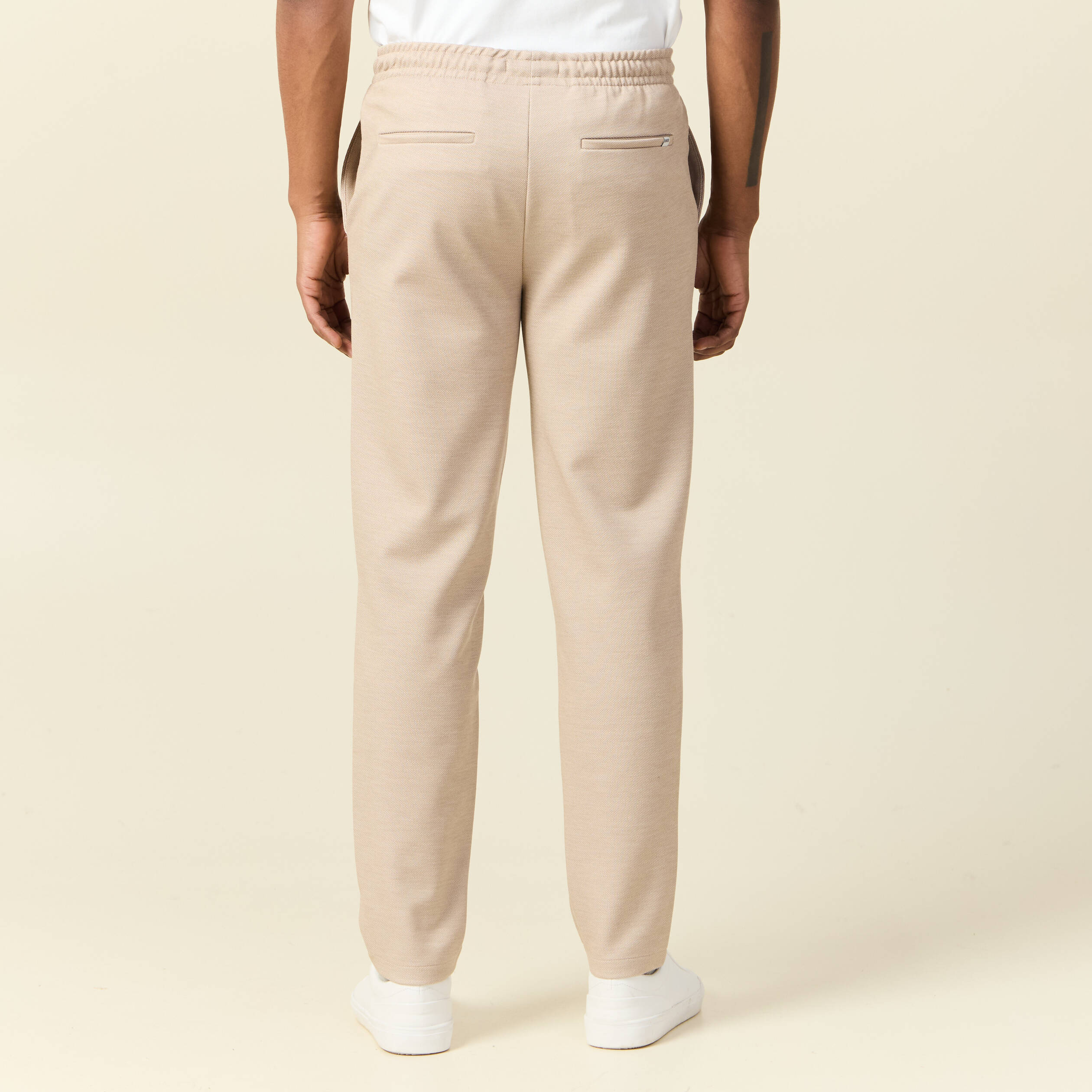 pantalon chino jogger beige homme Pantalon chino jogger beige homme