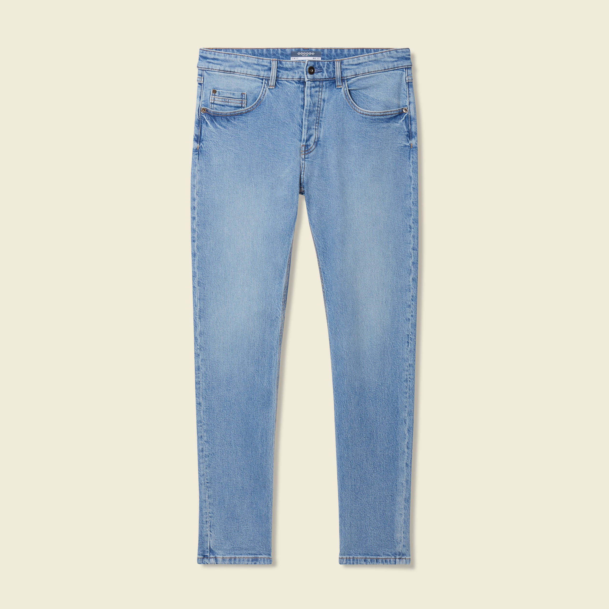 jeans slim 5 poches denim used homme Jeans slim 5 poches denim used homme