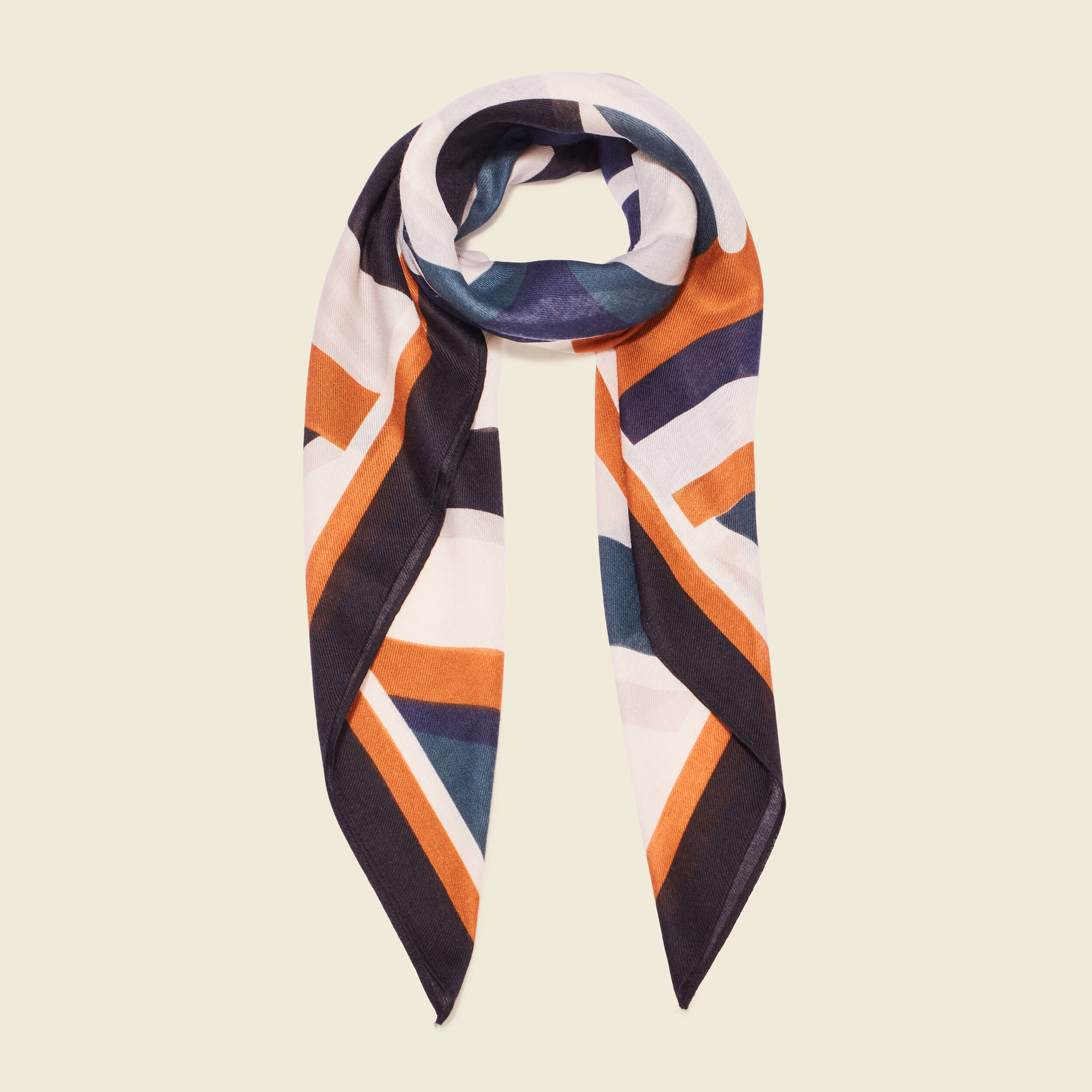 Foulard satin multicolore femme