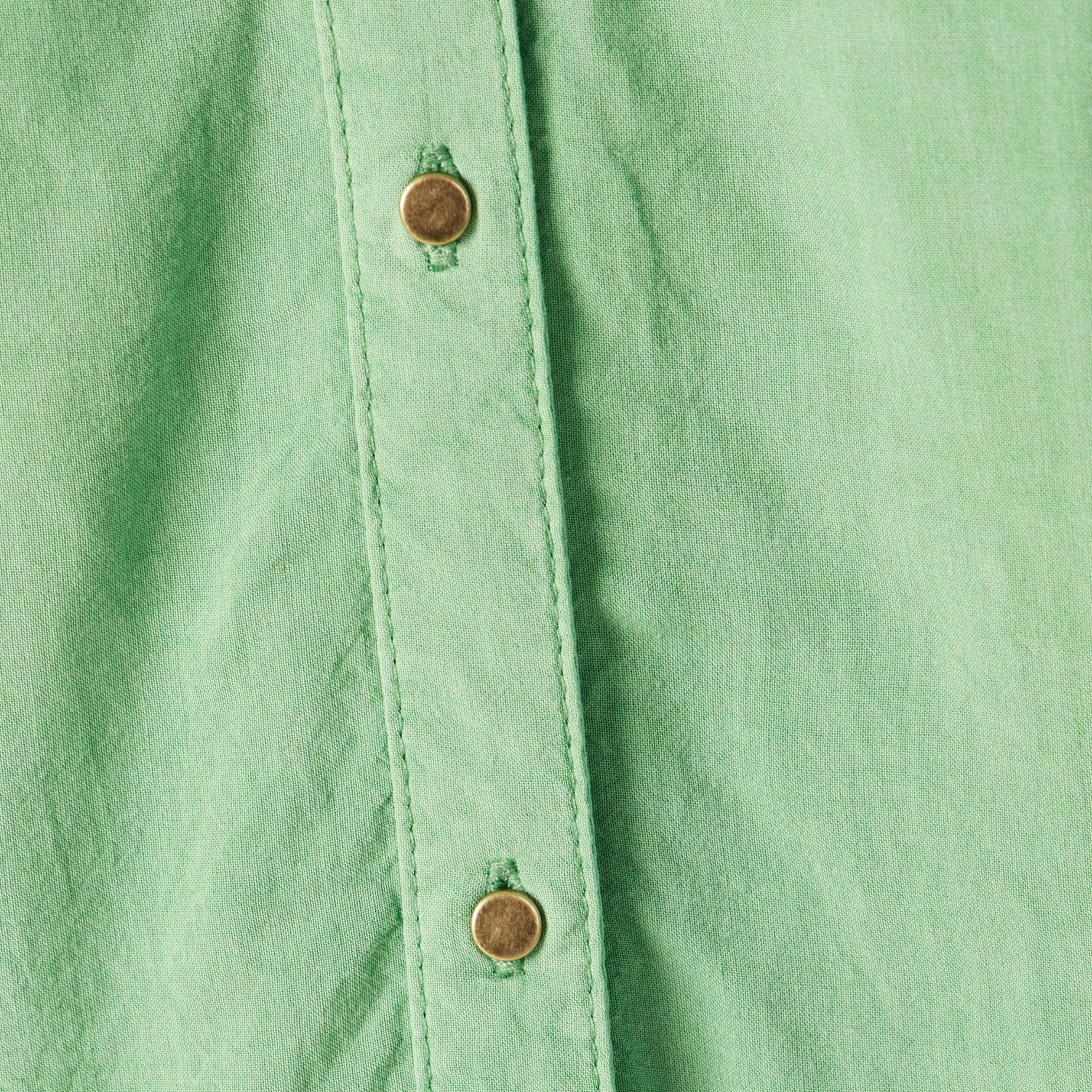Chemise manches 3/4 vert clair femme