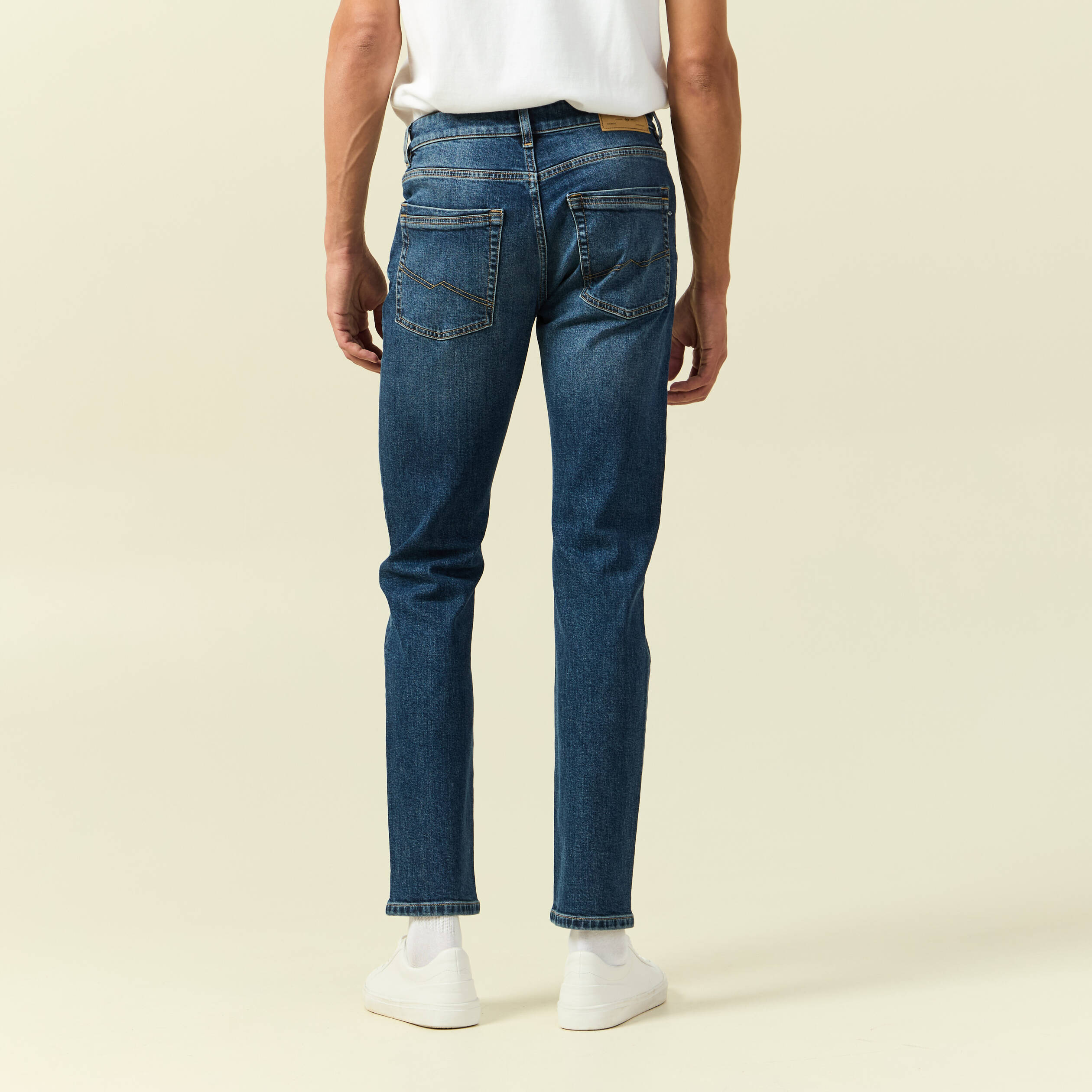 Jeans slim 5 poches longueur 32 denim dirty homme