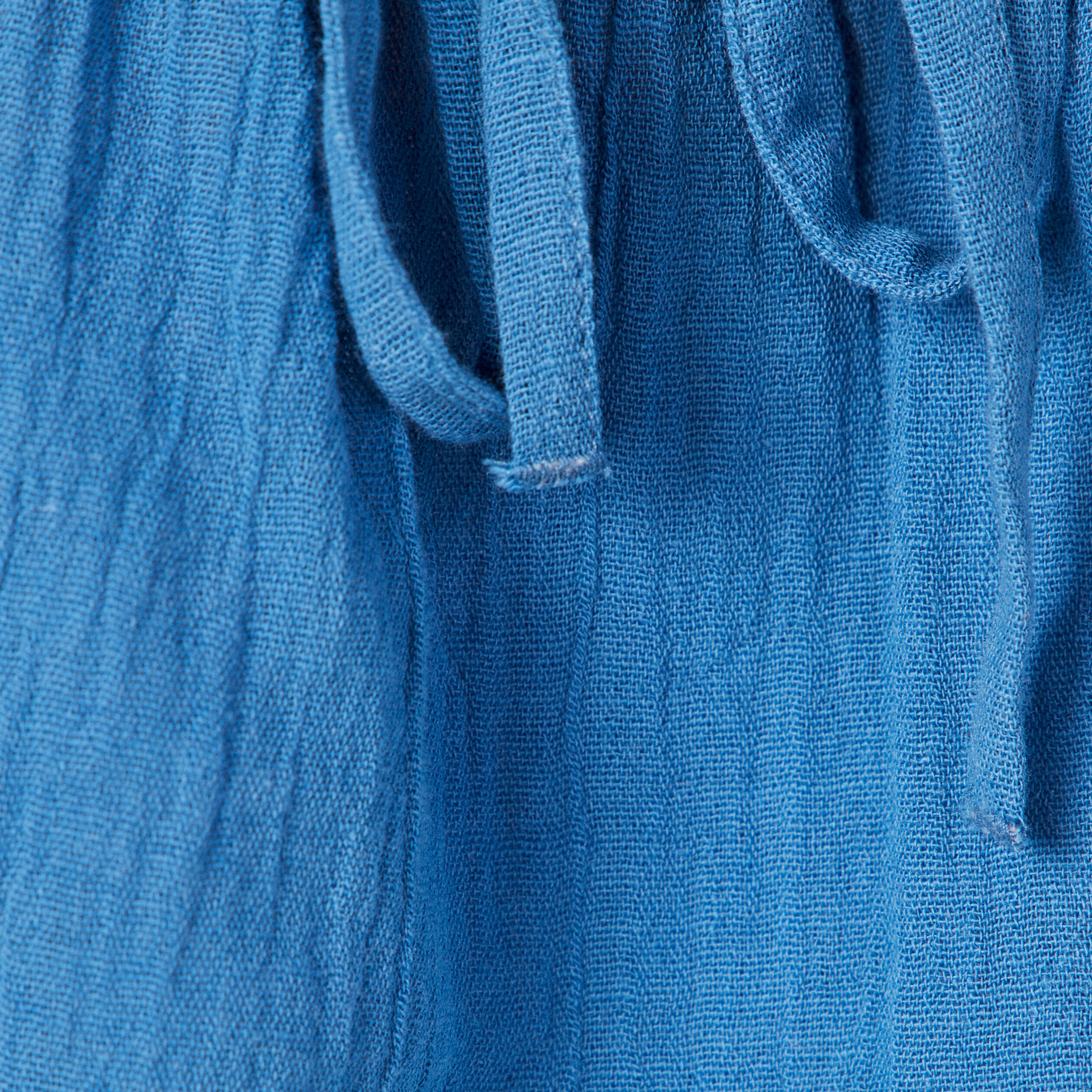 Blouse bretelles larges bleu marine femme