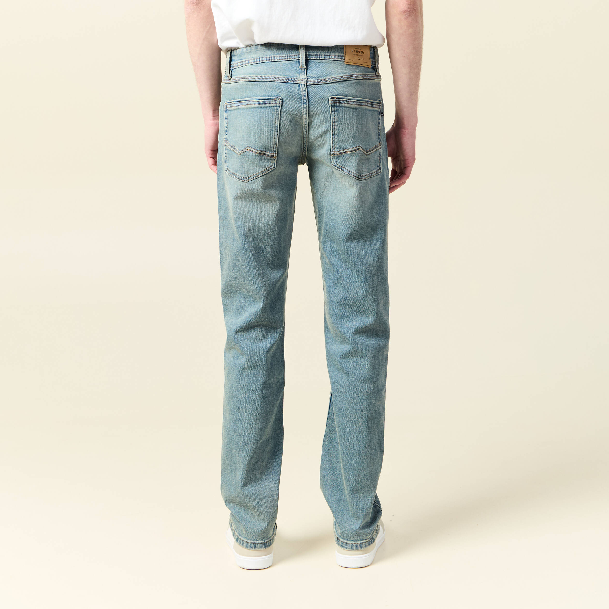 jeans straight denim dirty homme Jeans straight denim dirty homme