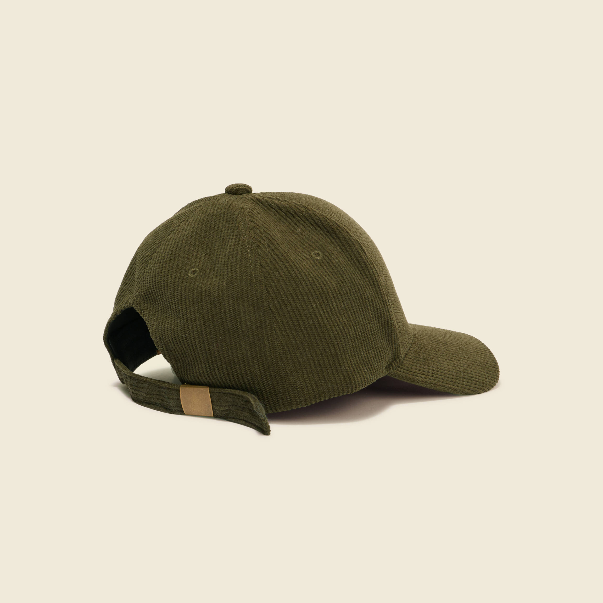 Casquette velours côtelé beige homme