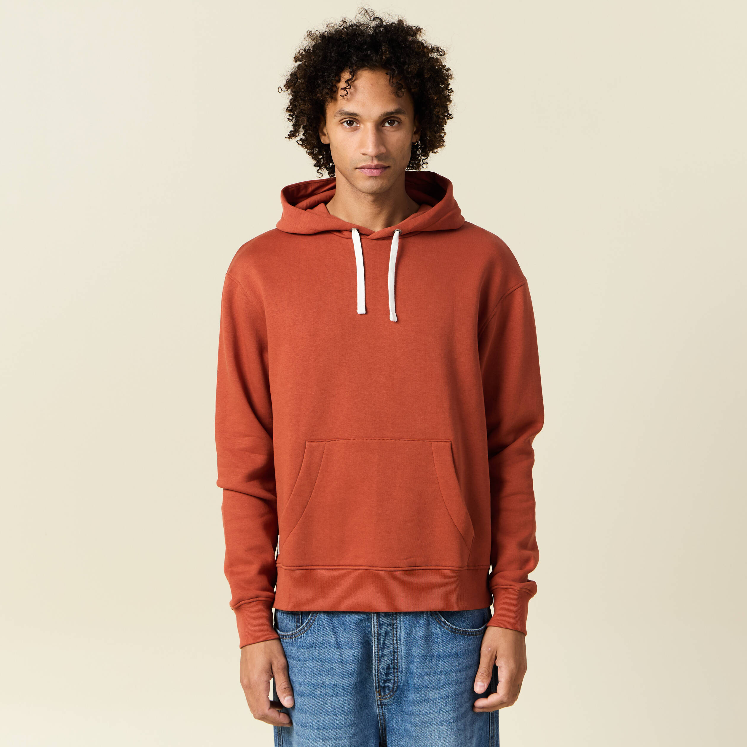 sweat a capuche marron cognac homme Sweat à capuche marron cognac homme