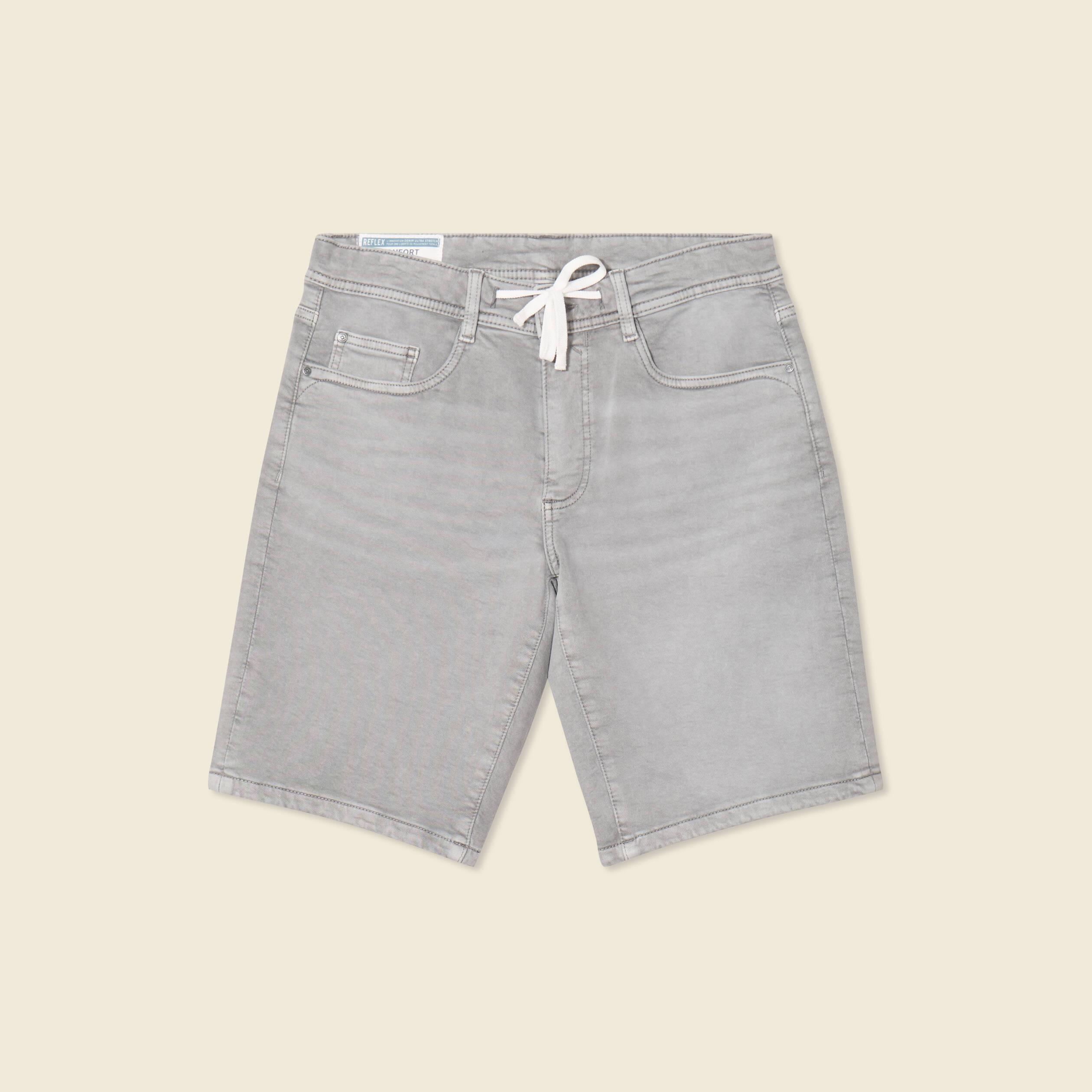 bermuda eco responsable denim gris homme Bermuda éco-responsable denim gris homme
