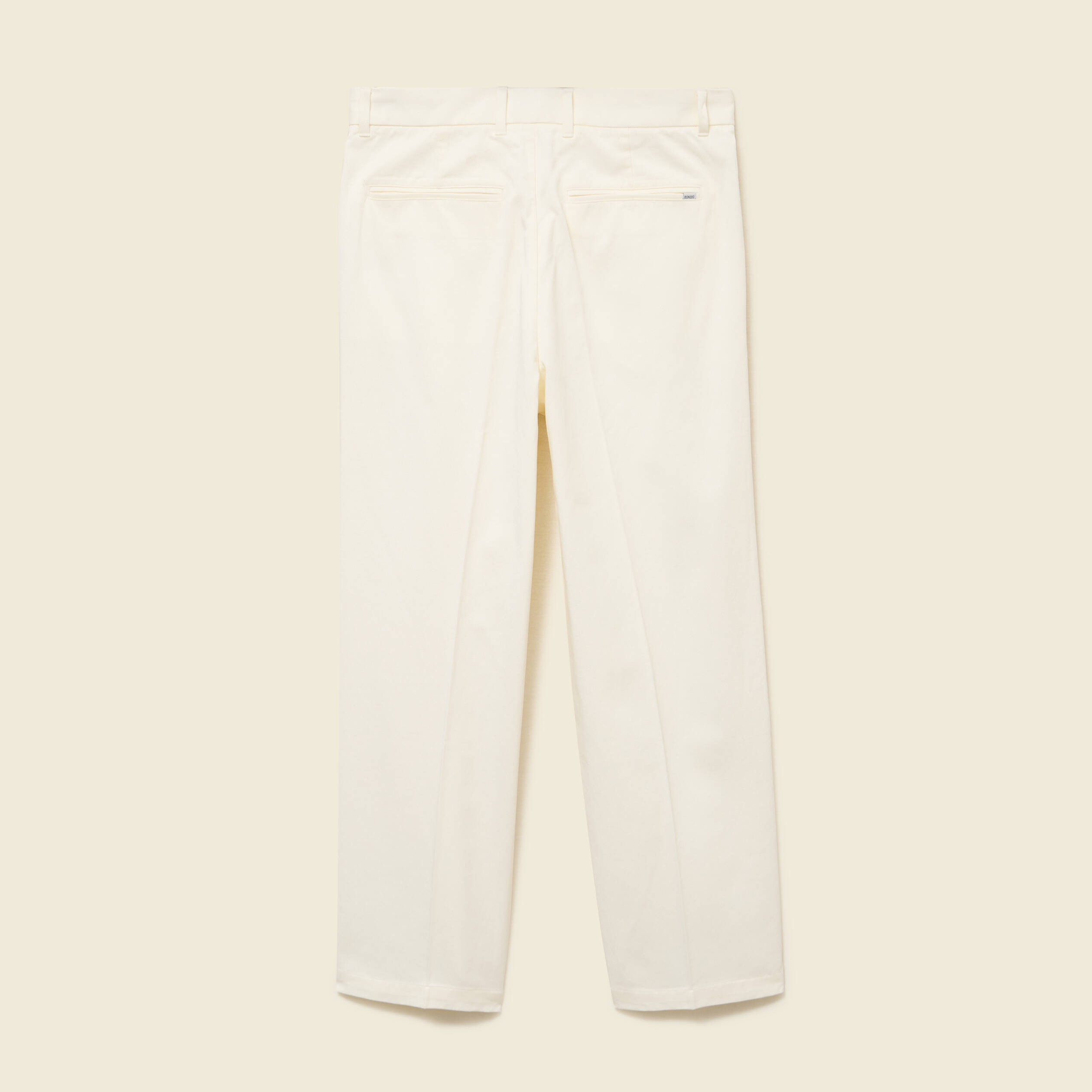 Pantalon droit longueur 32 ecru homme