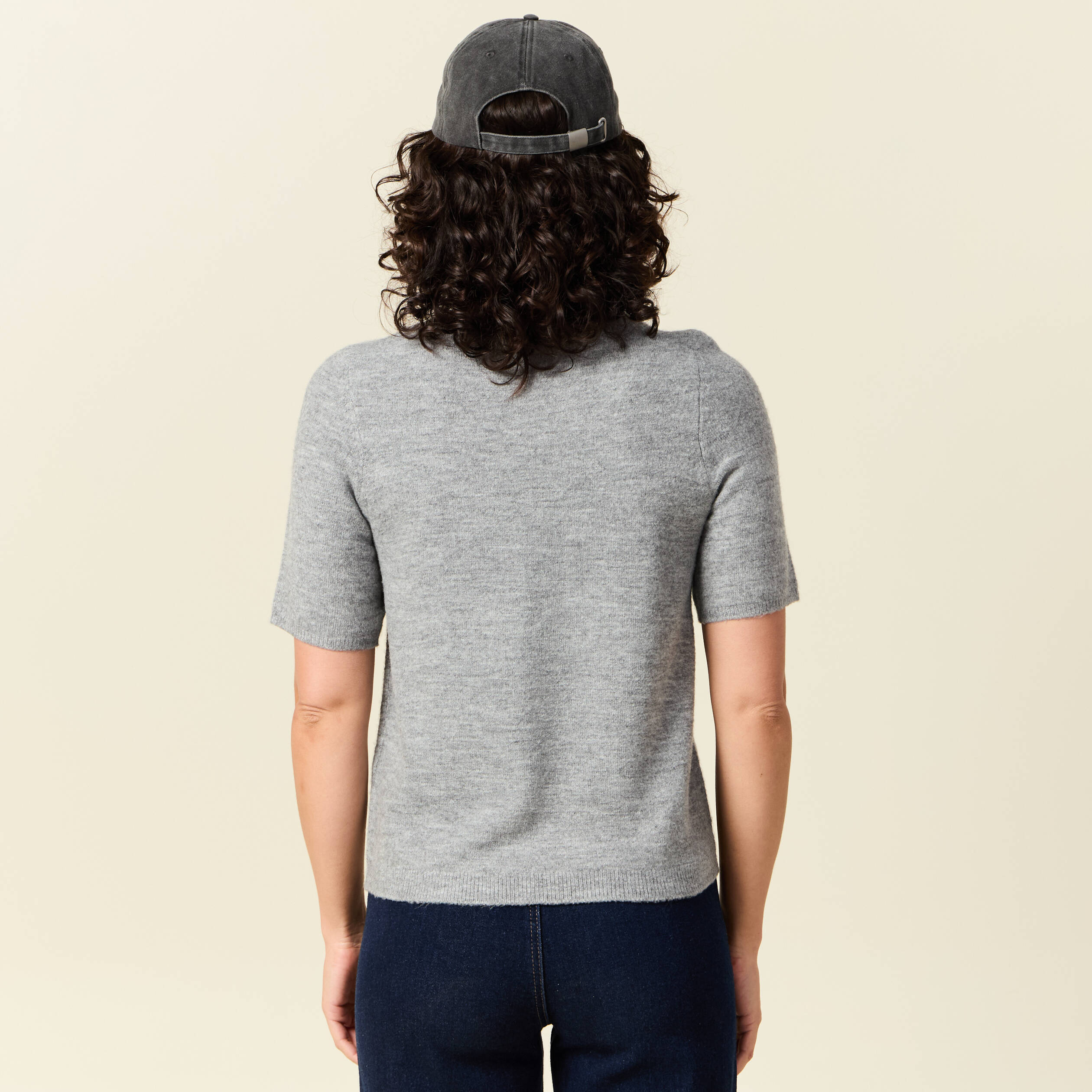 pull manches courtes gris clair femme Pull manches courtes gris clair femme