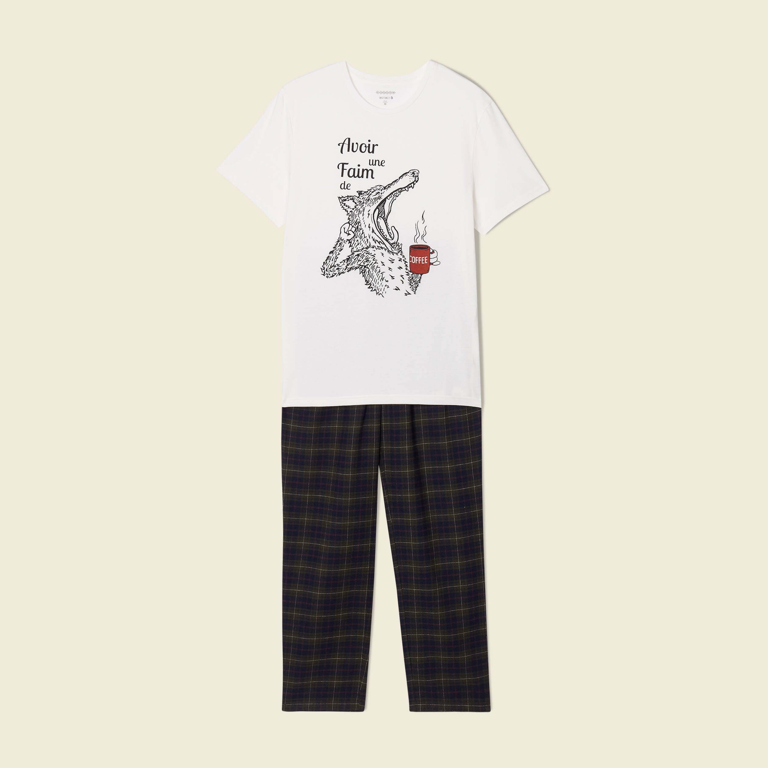 pyjama eco responsable ecru homme Pyjama éco-responsable ecru homme
