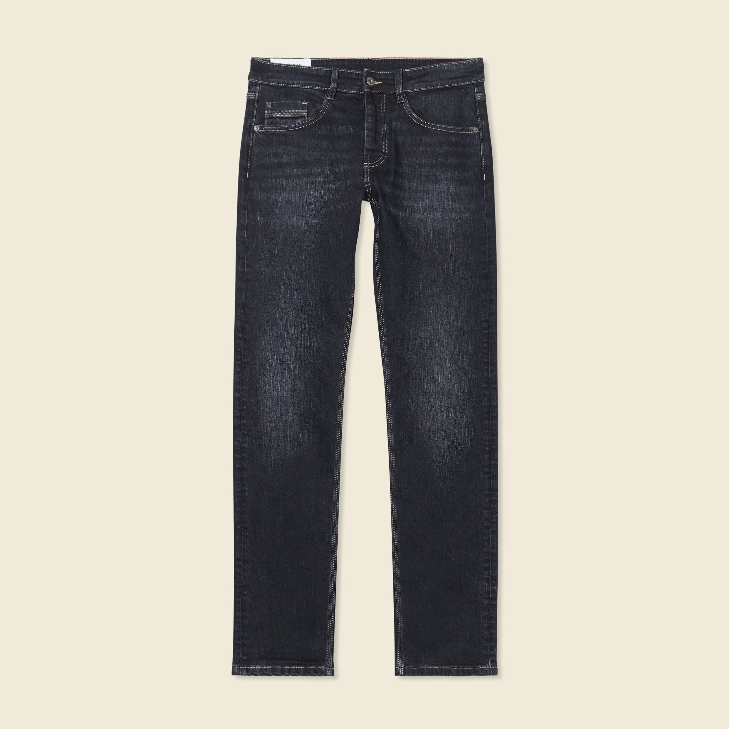 jeans eco responsable straight denim brut homme Jeans éco-responsable straight denim brut homme