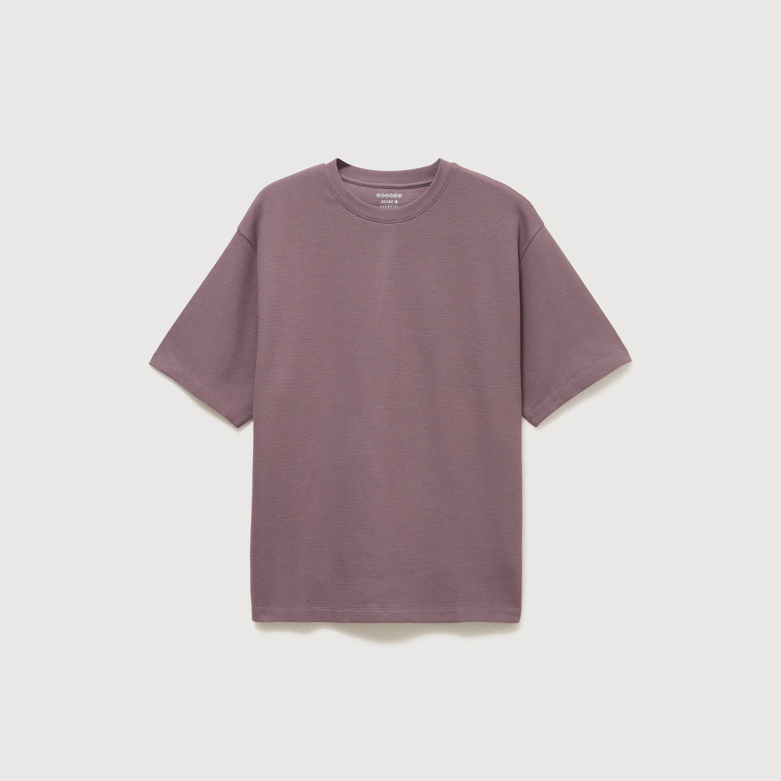 T-shirt ras de cou manches courtes mauve homme