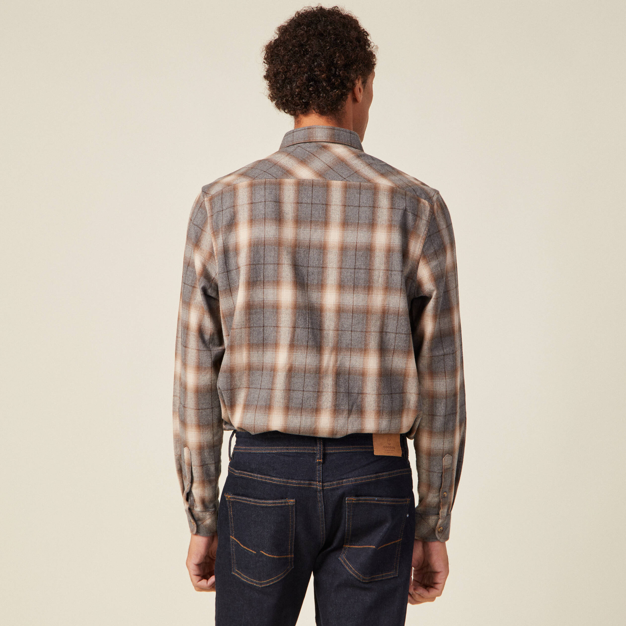 chemise manches longues ecru homme Chemise manches longues ecru homme