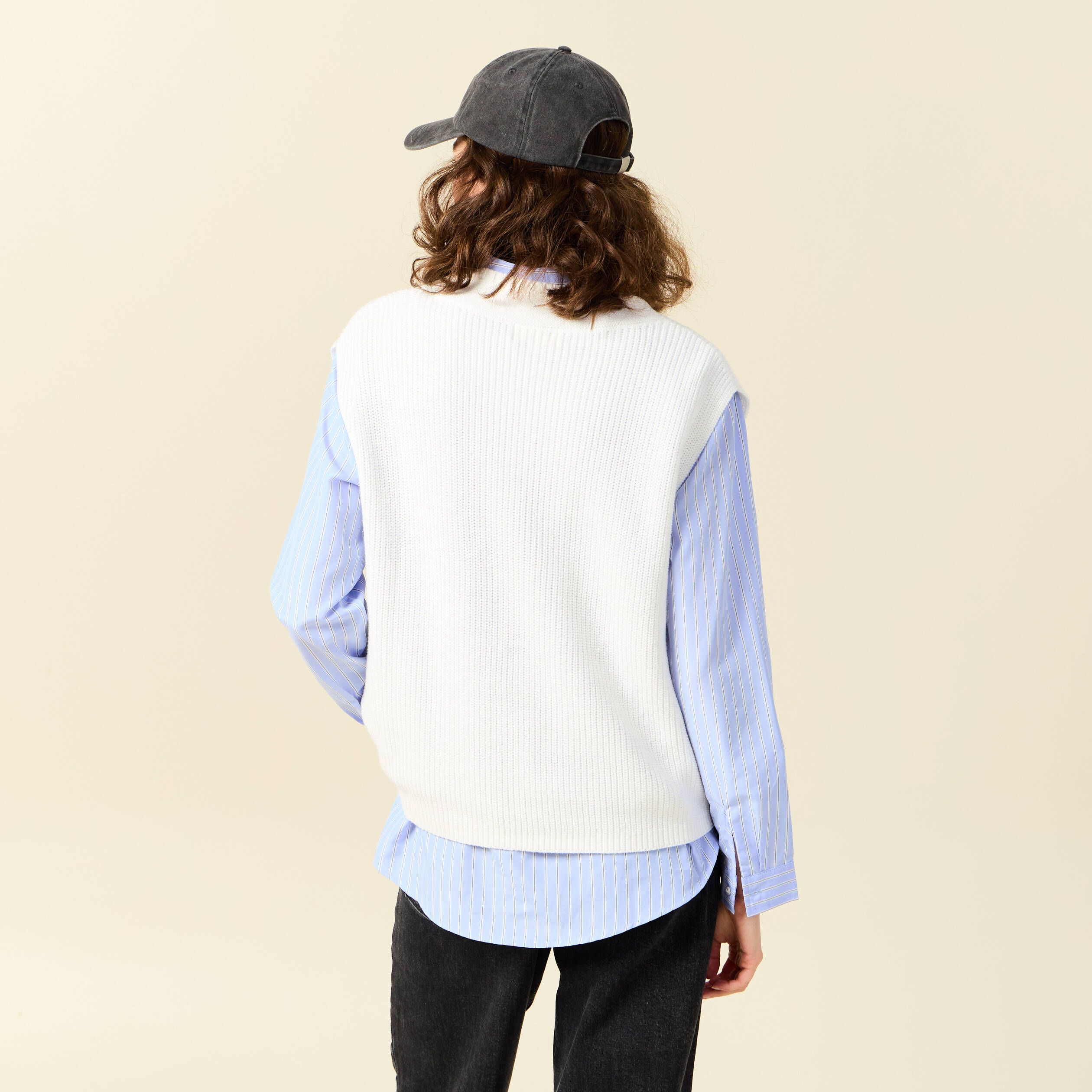Pull éco-responsable ecru femme