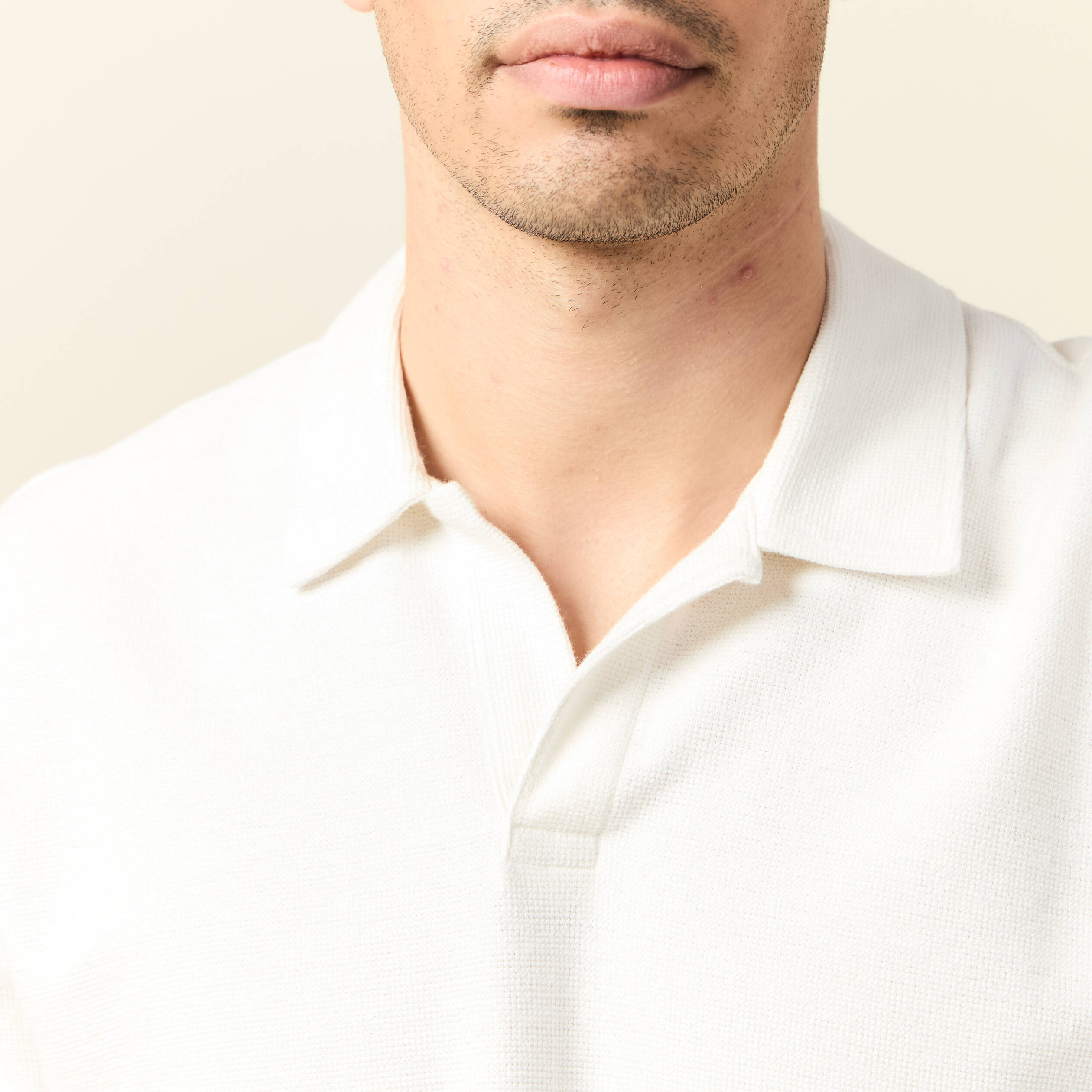 polo manches courtes ecru homme Polo manches courtes ecru homme