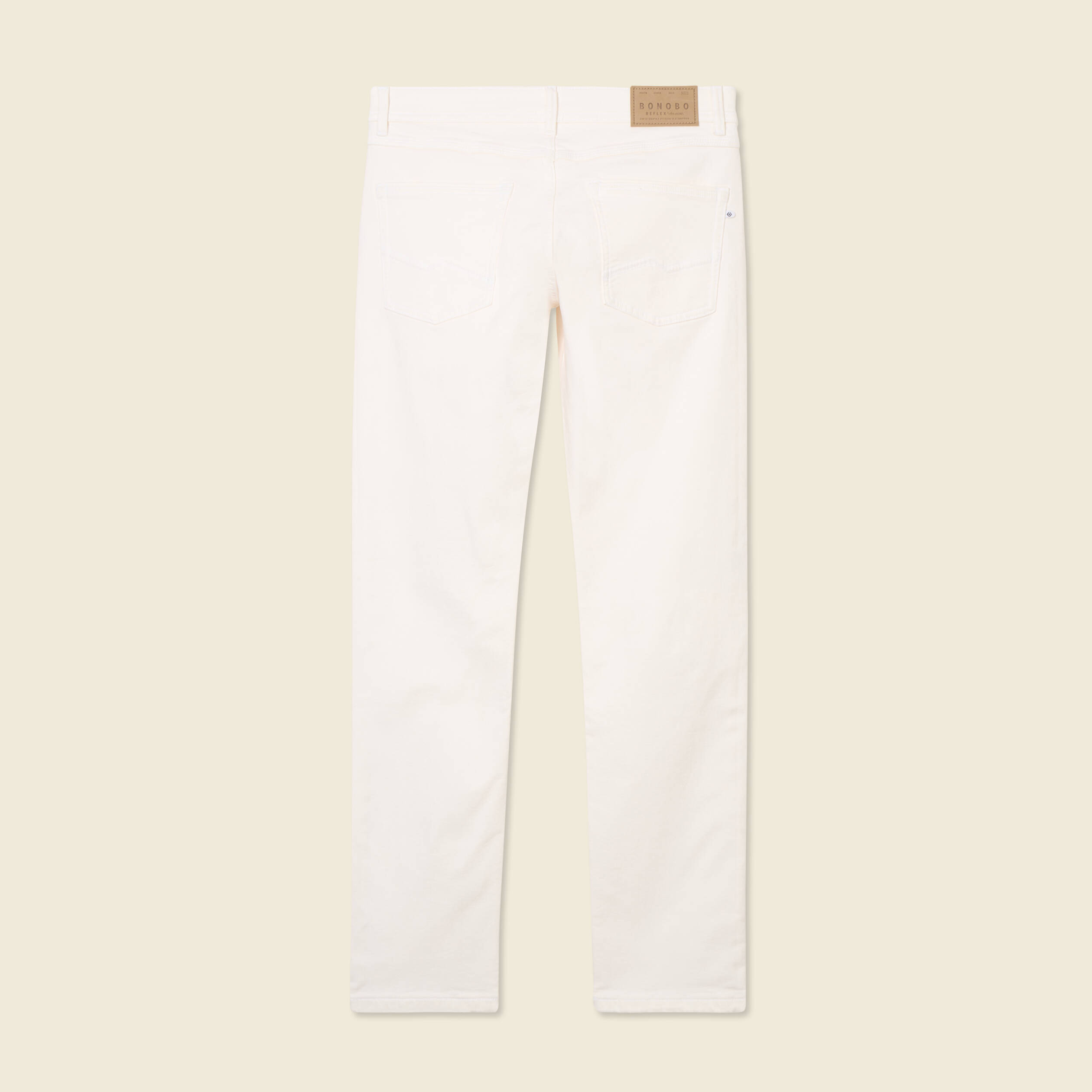 Jeans straight homme used L34 denim blanc homme