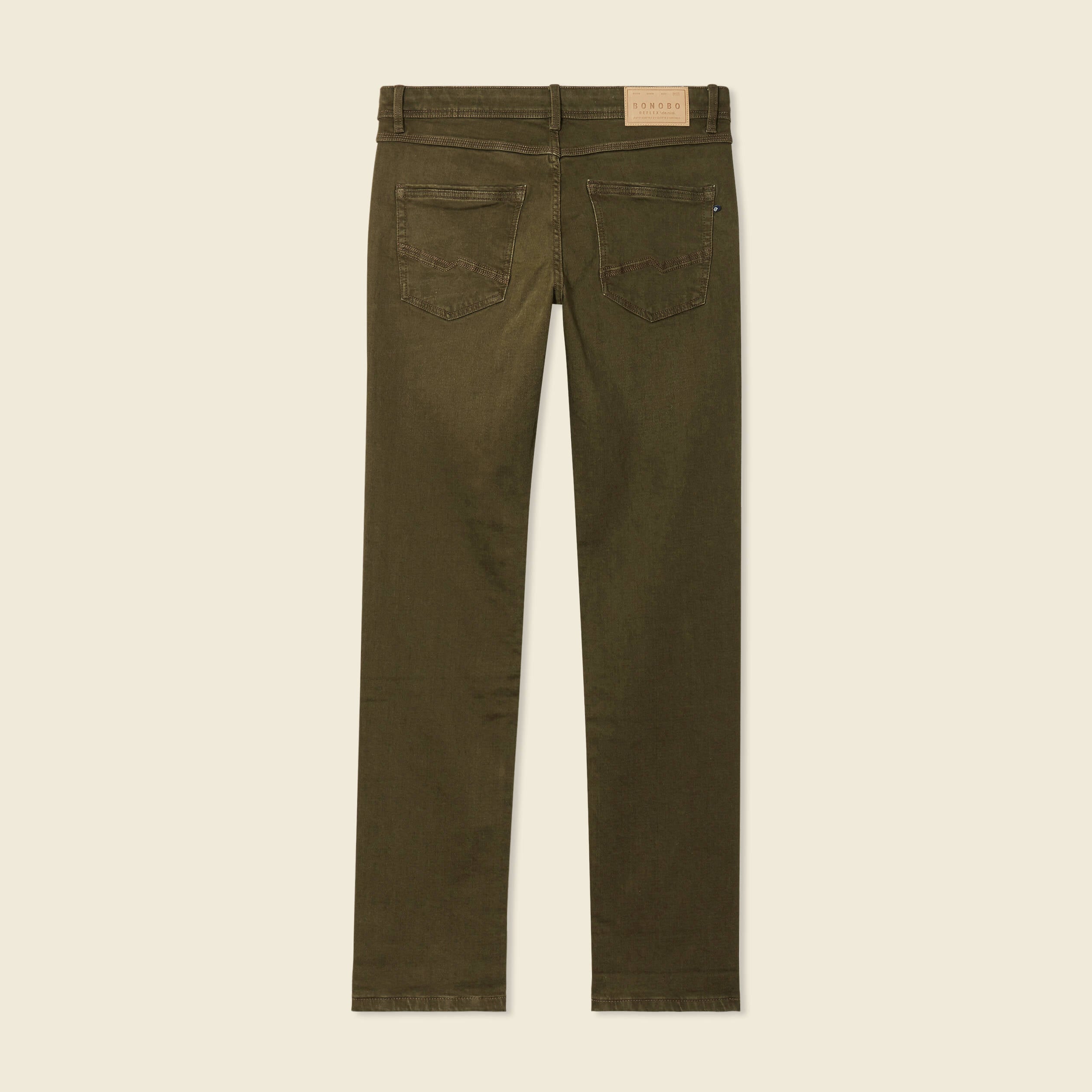 Jeans straight homme used L34 taupe homme