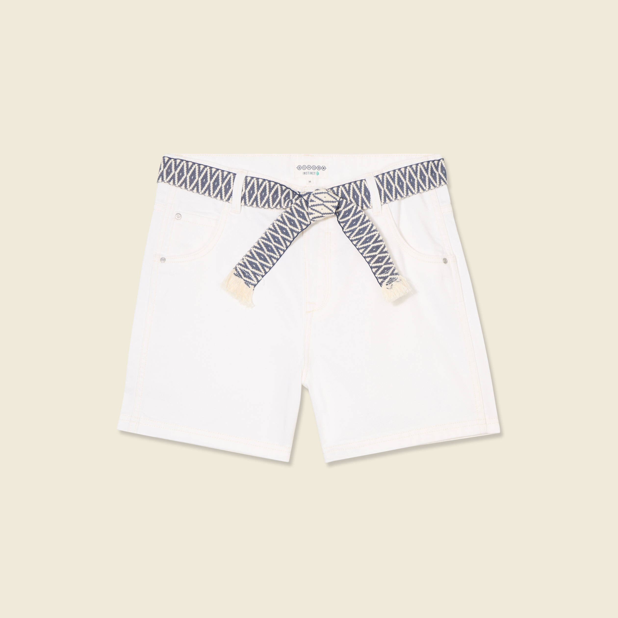 Bermuda Jean Femme Ceinture de Ressérrage FAHRABER