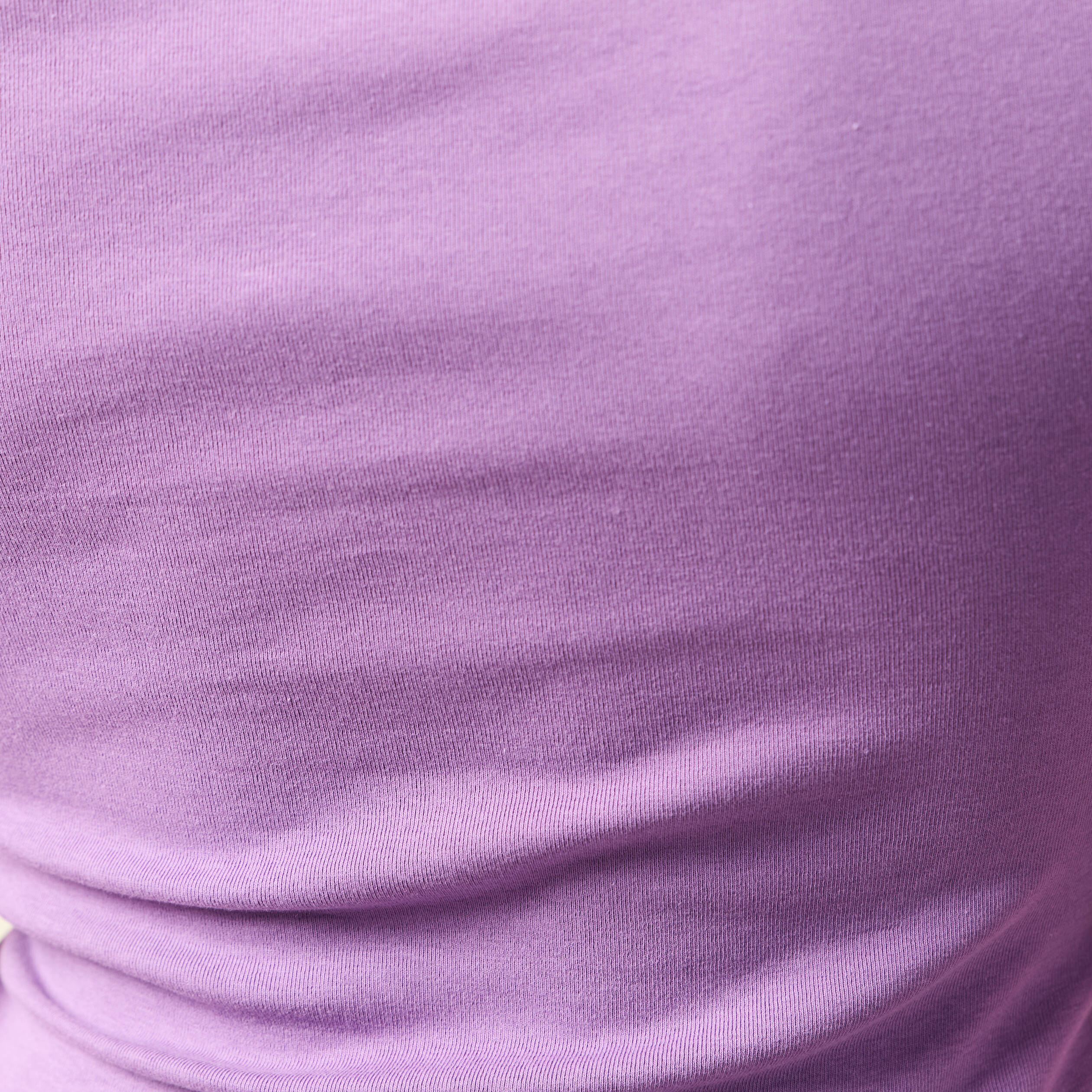 T-shirt asym&eacute;trique manches courtes violet femme
