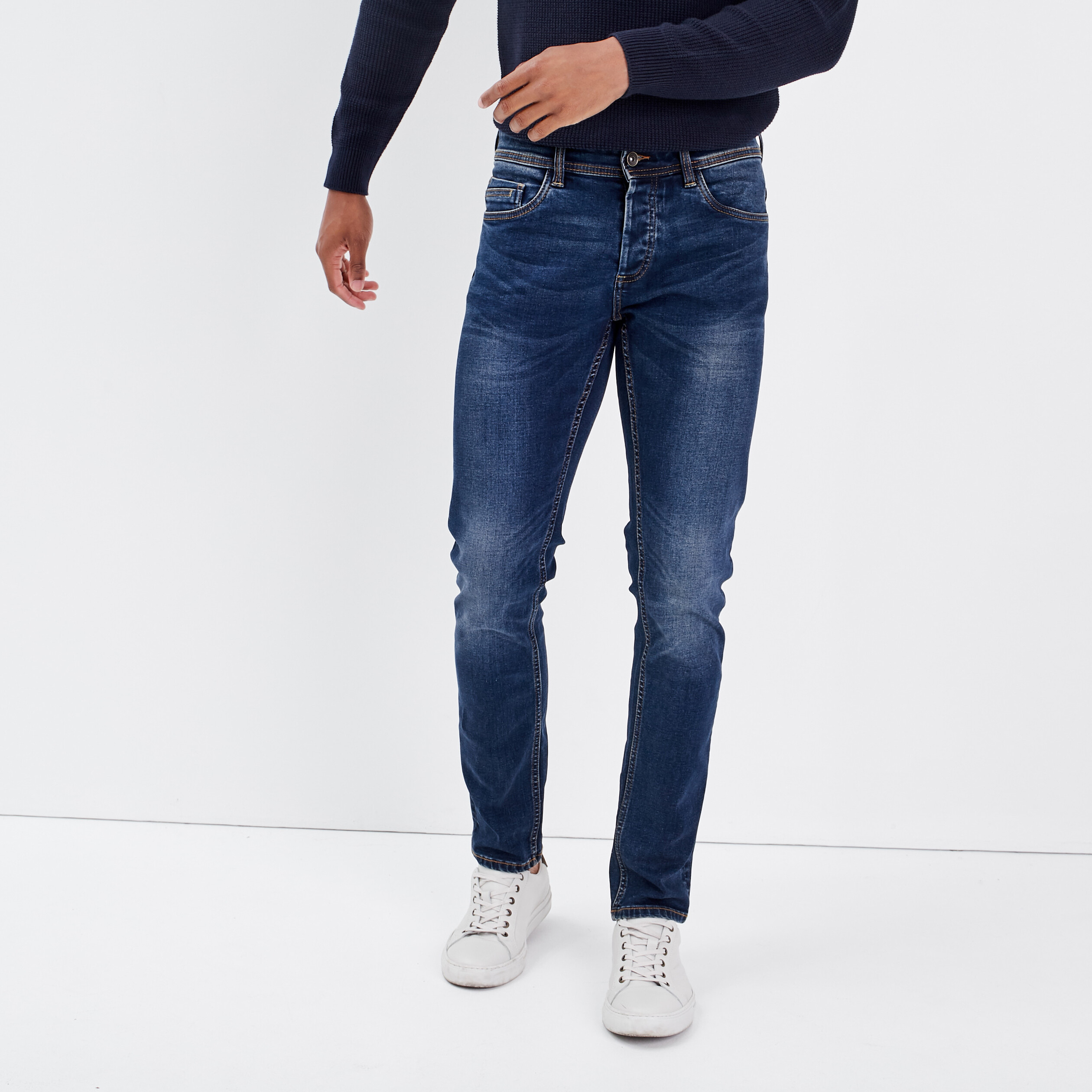 Jeans slim crinkle Instinct denim brut homme