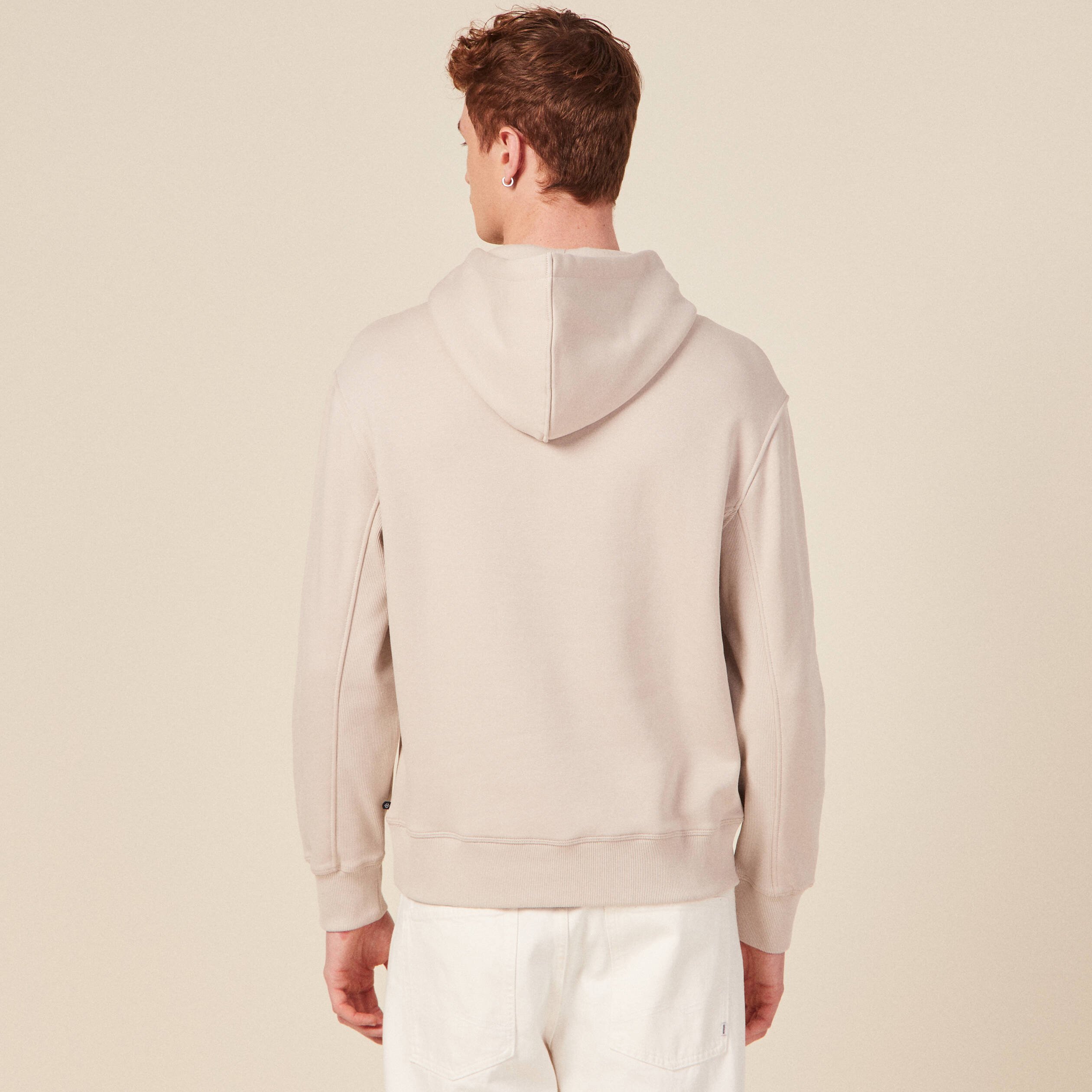sweat capuche eco responsable gris homme Sweat capuche éco-responsable gris homme