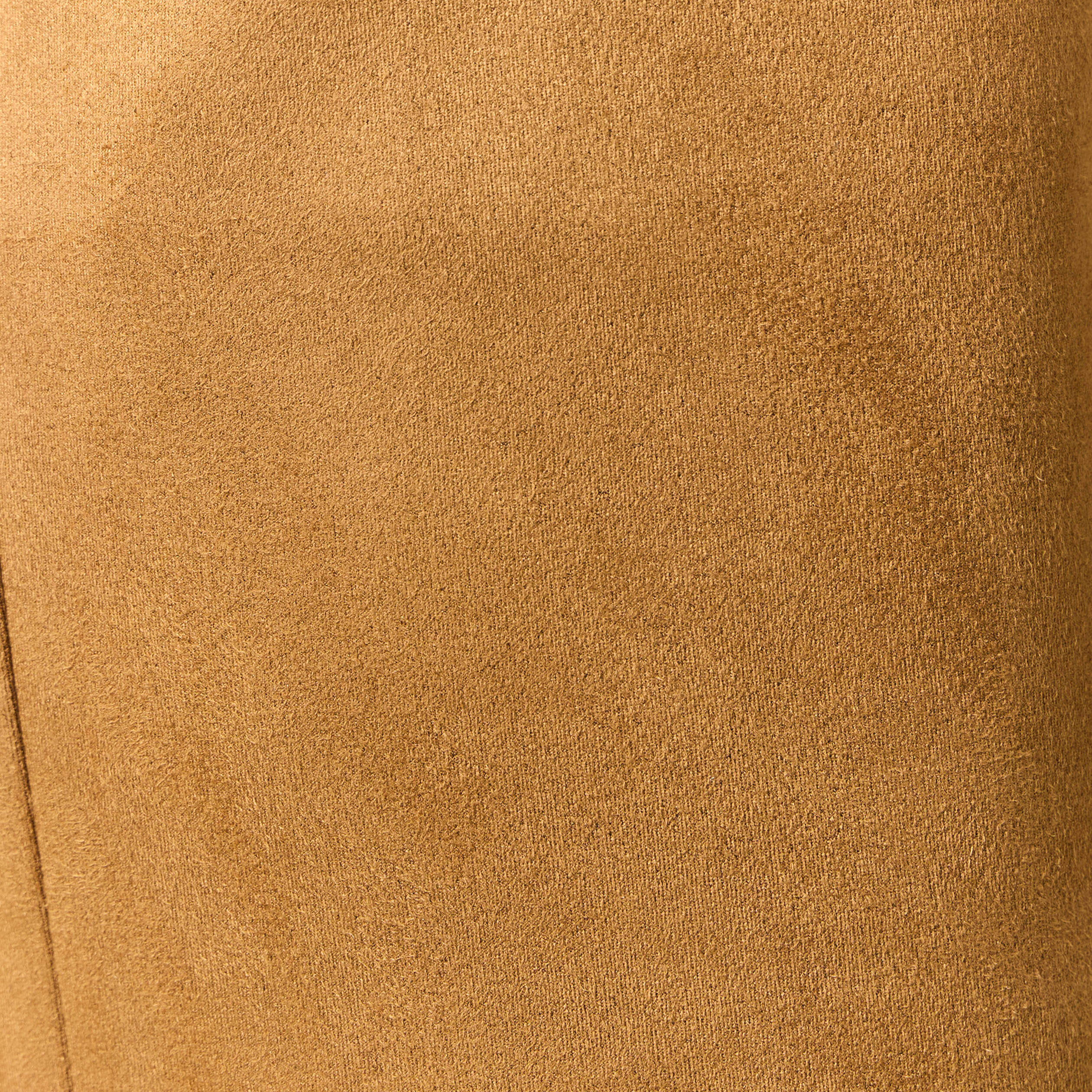 Short droit ceintur&eacute; su&eacute;dine marron femme