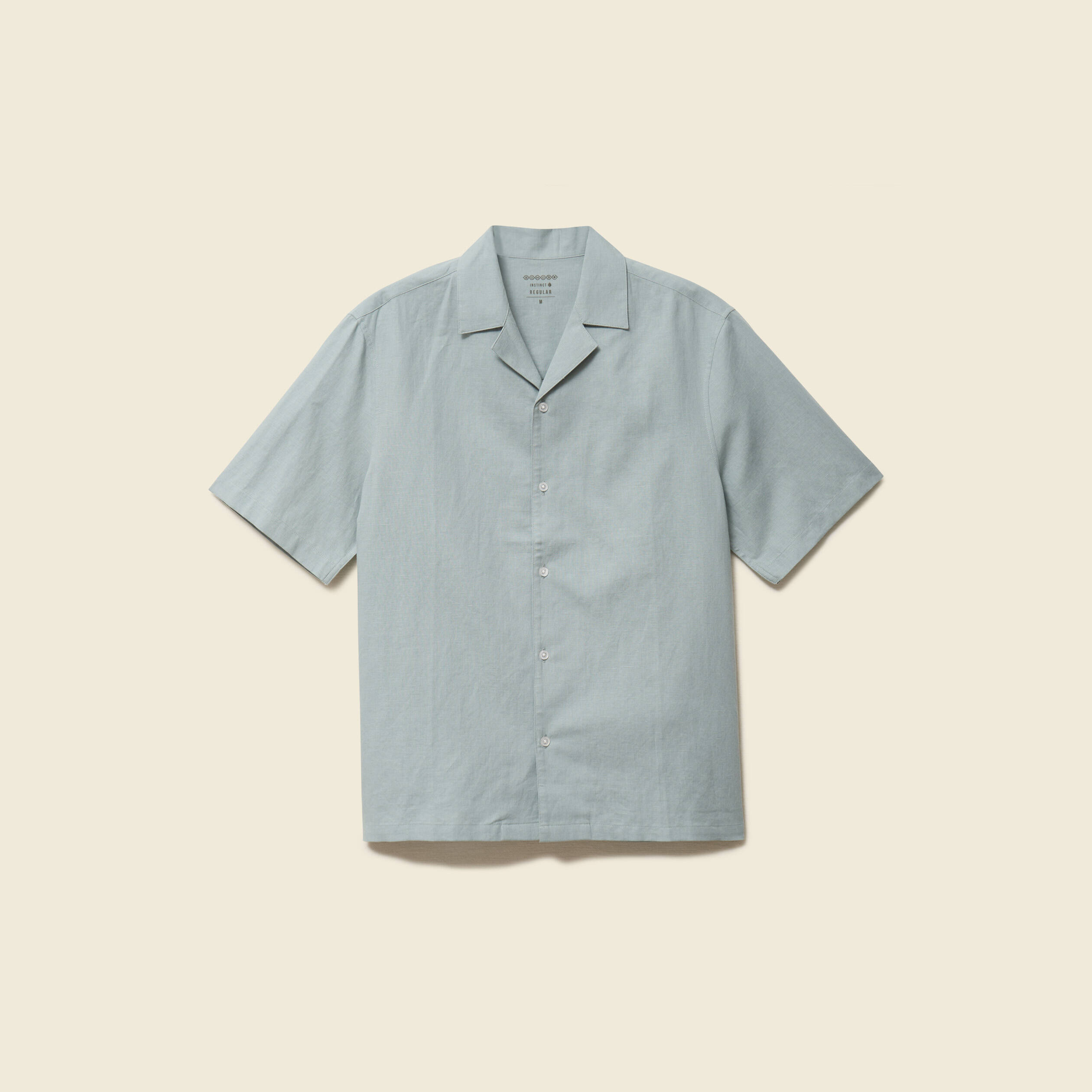 Chemise boyfriend manches courtes vert clair homme