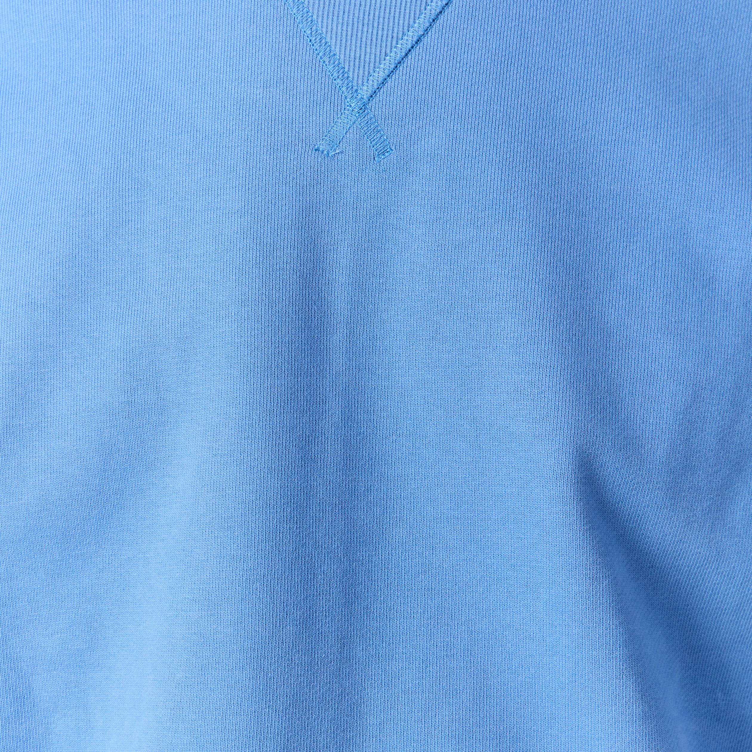 Sweat manches longues en coton bleu violet homme